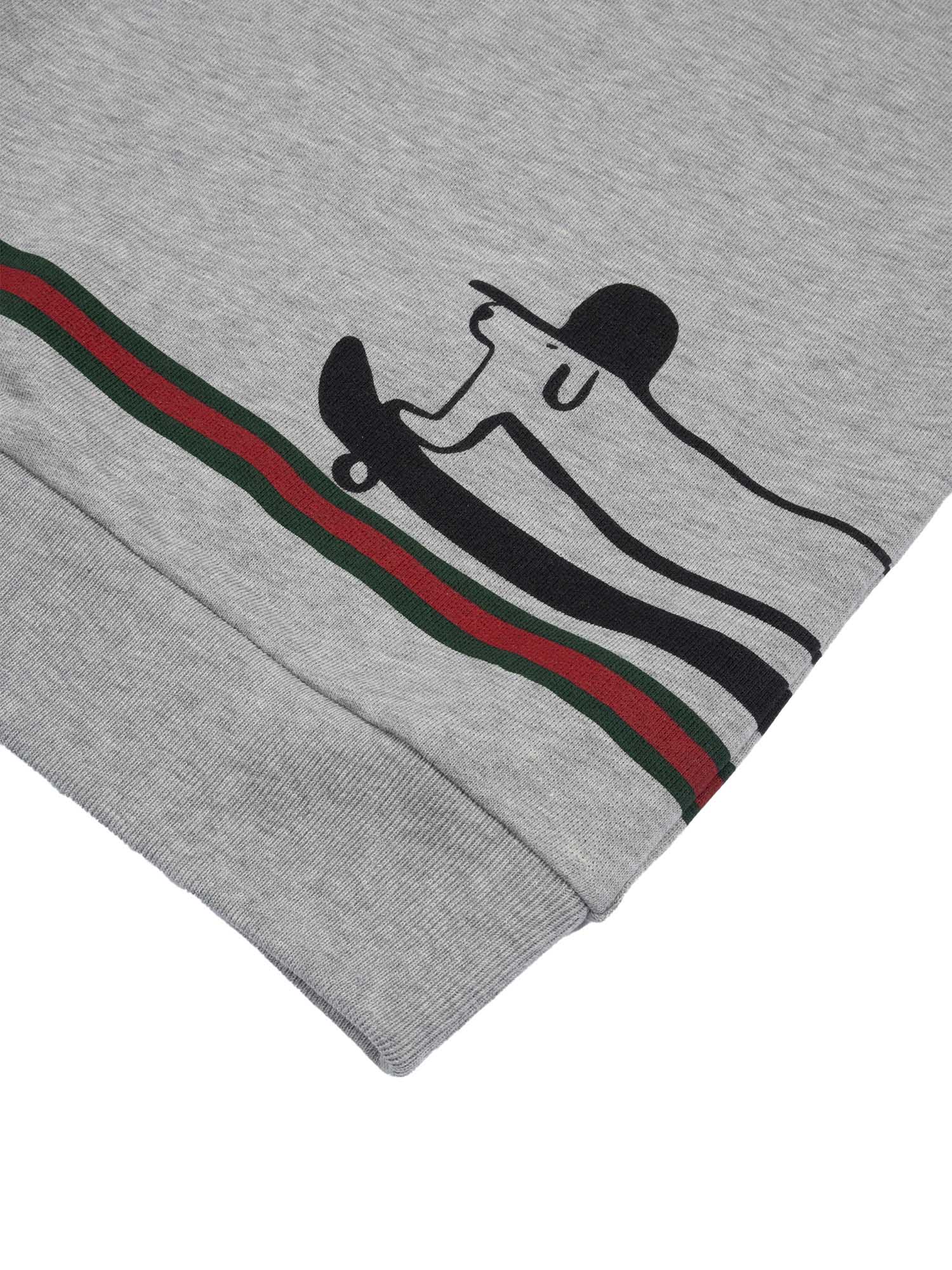 L-S SWEATSHIRT FELTED COTTON J Grey