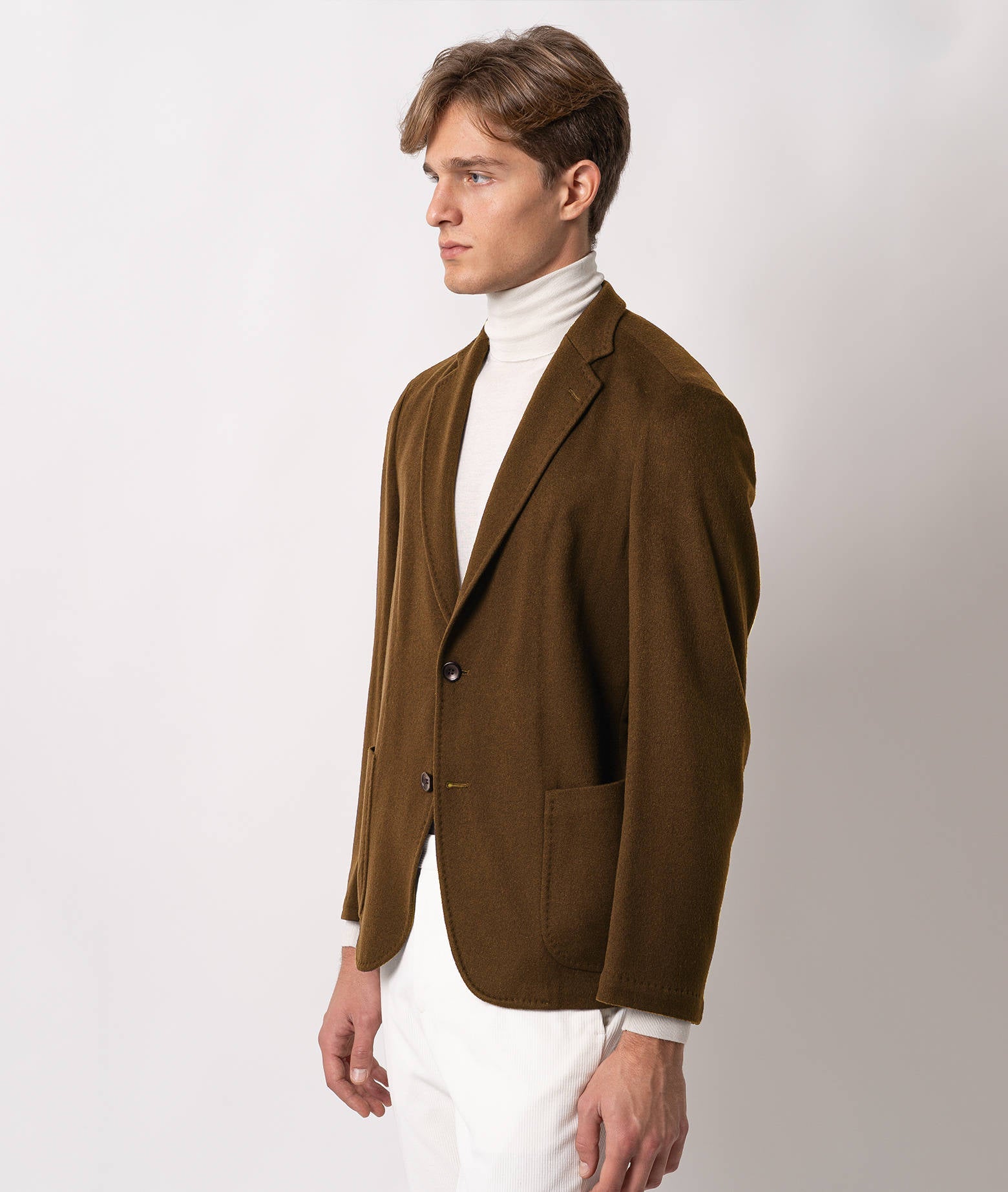 Deconstructed Cashmere Blazer Toronto Brown Jacket