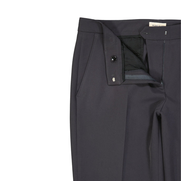 Blanca Vita Cropped Trousers Gray Elastane Polyester