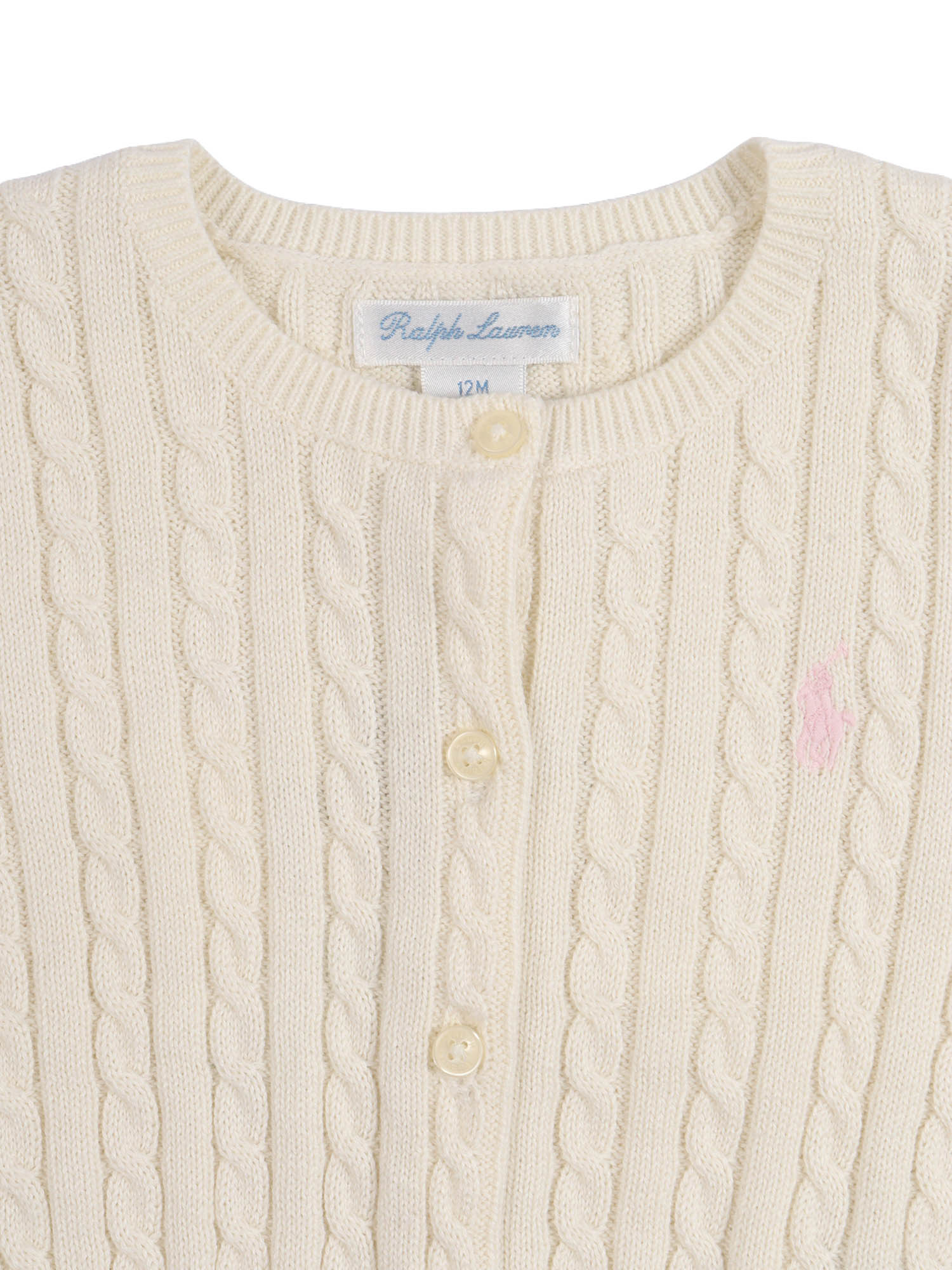 MINI CABLE-TOPS-SWEATER White Cotton Cardigan