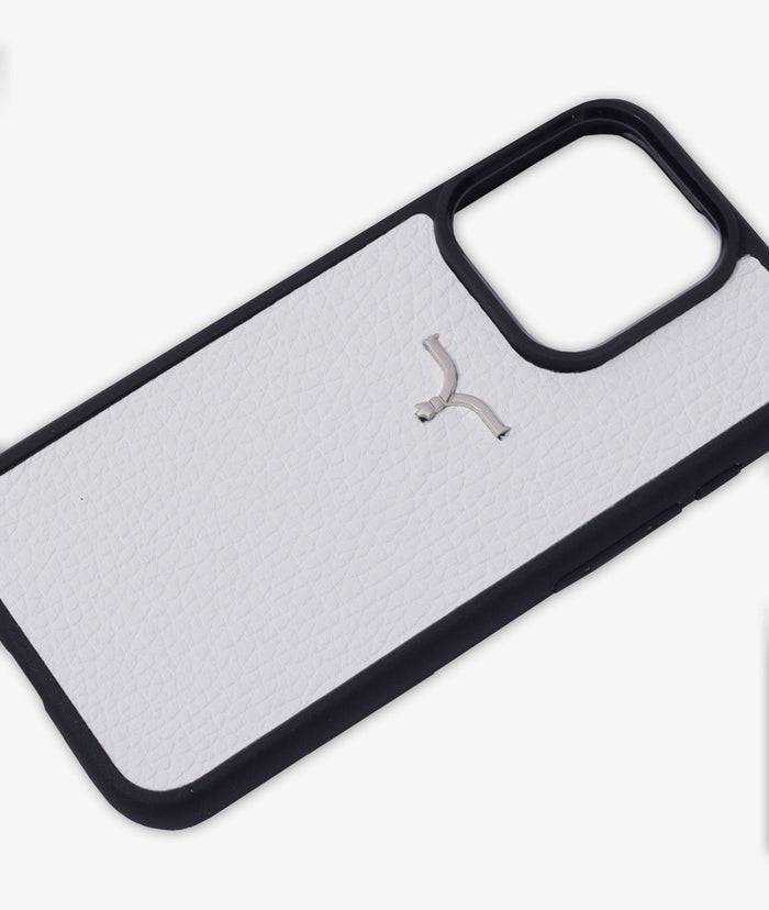 Calf Leather Cover For Iphone 15 Dimgray Strumenti / Oggetti Vari