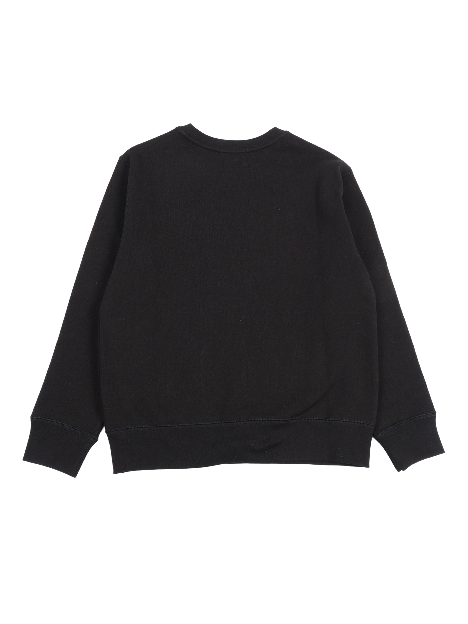 LS CN-TOPS-KNIT Black Cotton Polyester Sweatshirt