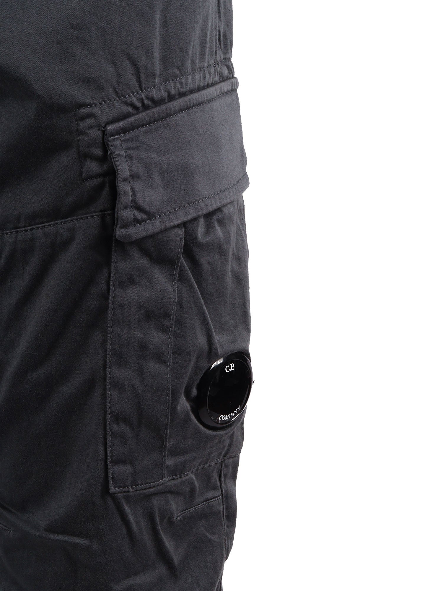 Pants - Cargo Blue Cotton Elastane