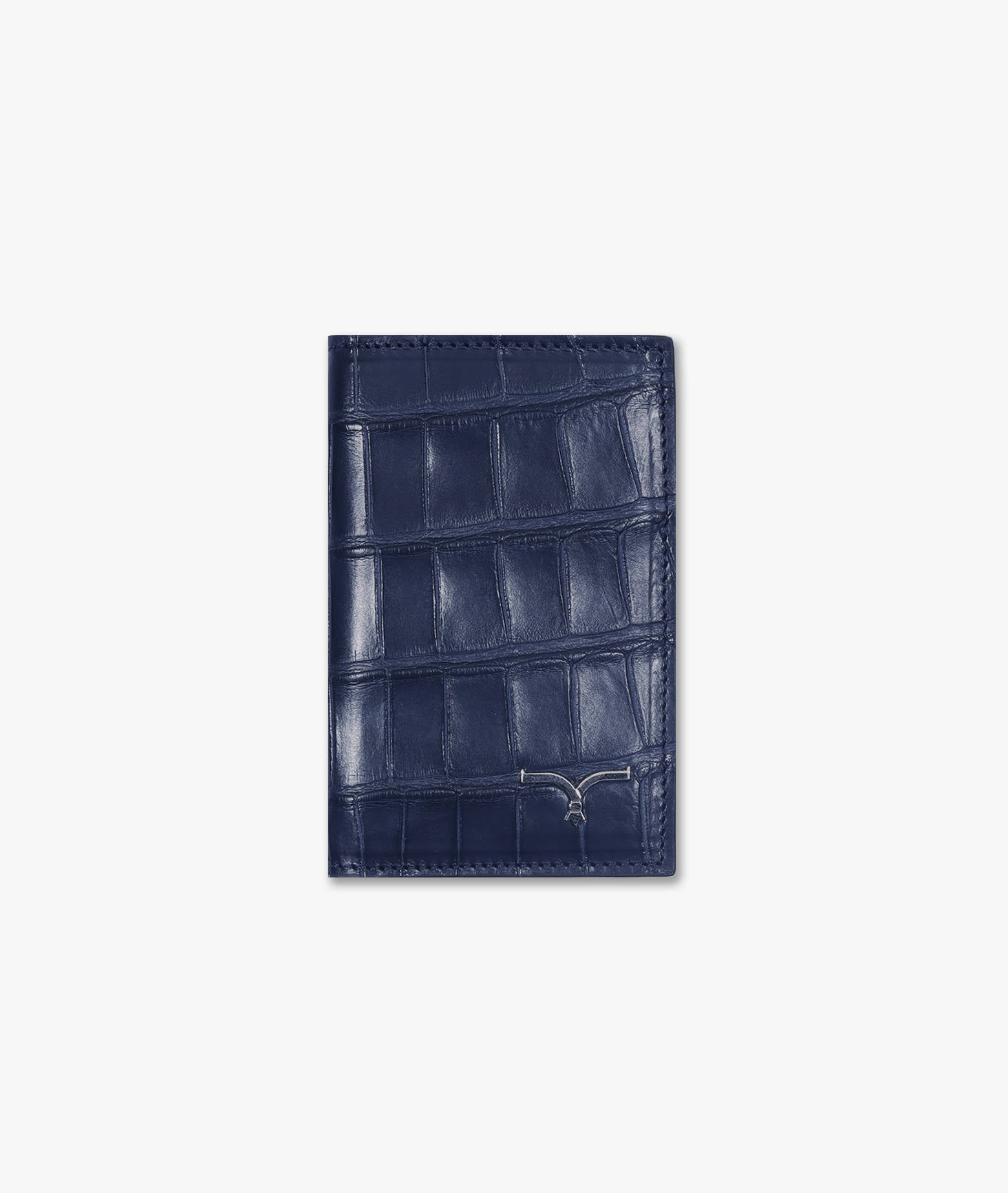 Vertical Alligator Card Holder Pesos Blue Credit And Business