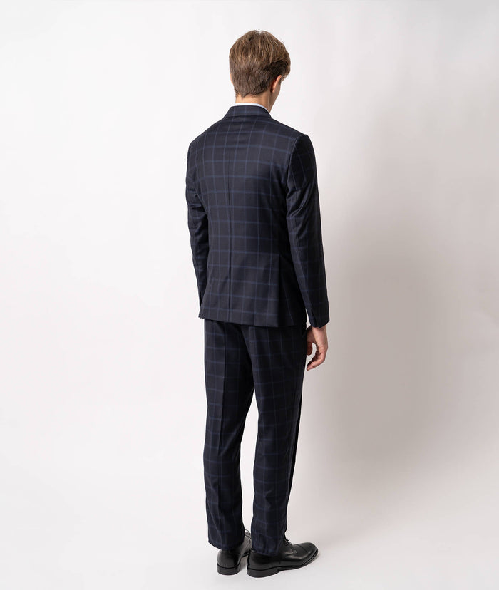 Single-Breasted Wool Suit Zurigo Blue Tailored Made