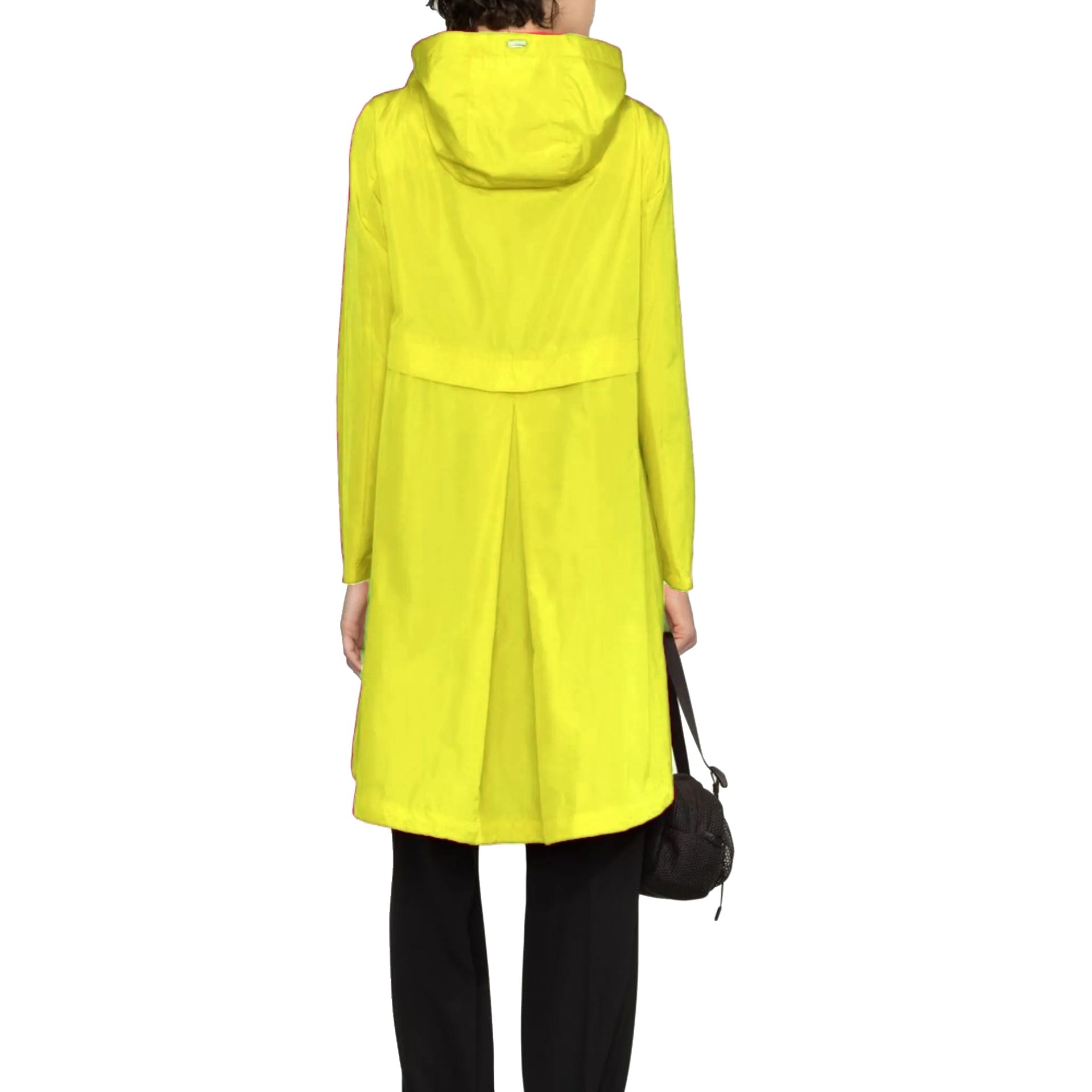 Herno Lightweight Parka Coat Yellow Polyester