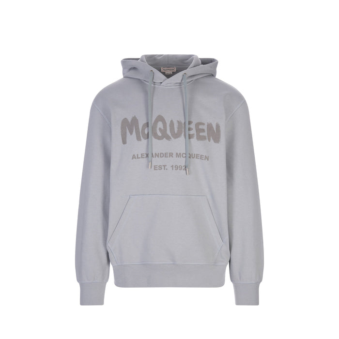 Hoodie Sweatshirt Gray Cotton
