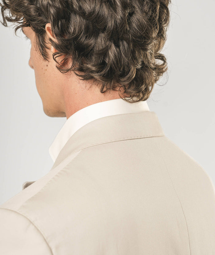 Double-Breasted Sea Island Suit Dubai Beige Tailored Made