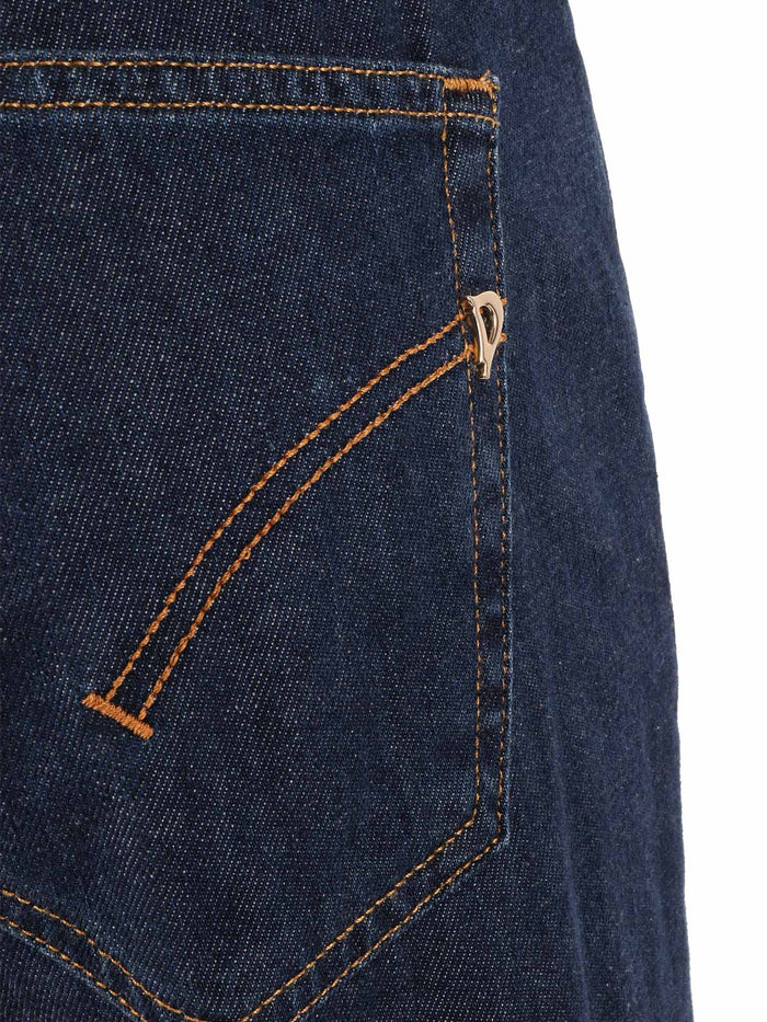 JACKLYN PANTS Blue Cotton Jean