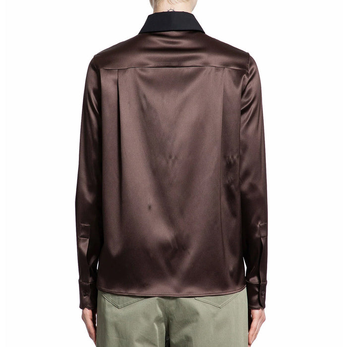 Loewe Silk Shirt Brown