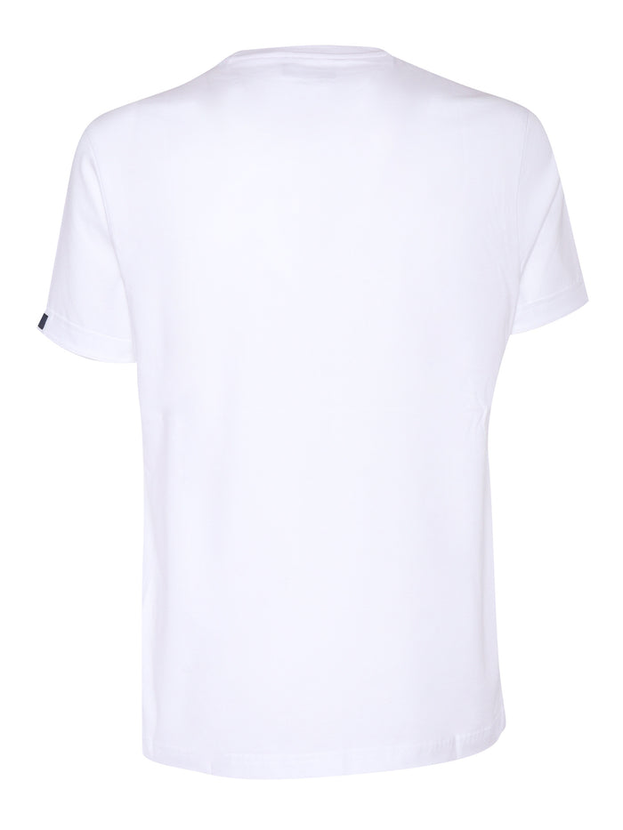 FAY BLUE TAG T-SHIRT White Cotton Short Sleeves