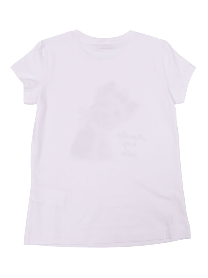 JERSEY T-SHIRT White Cotton Elastane Short Sleeves