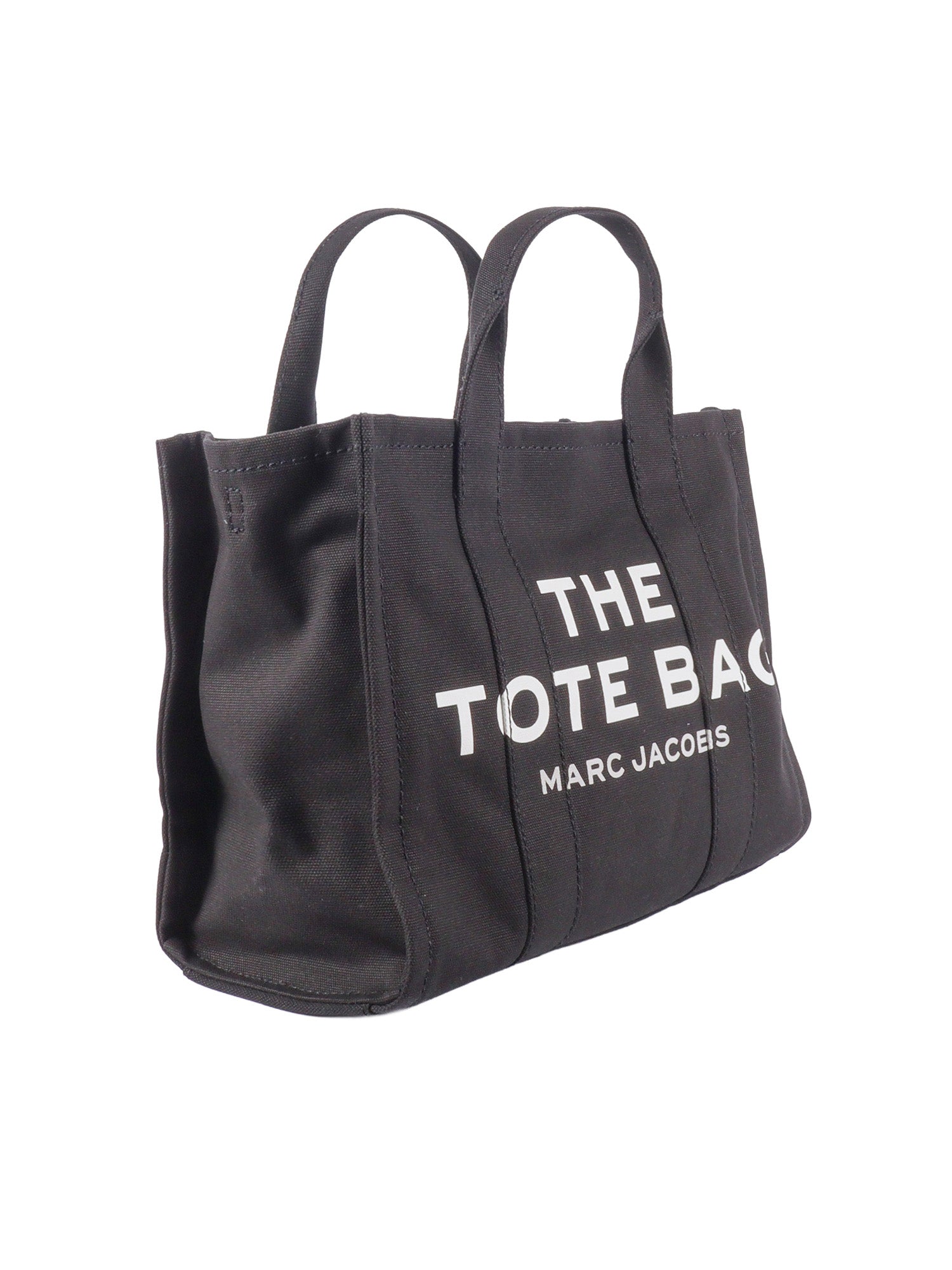 THE MEDIUM TOTE Black Cotton Handbag