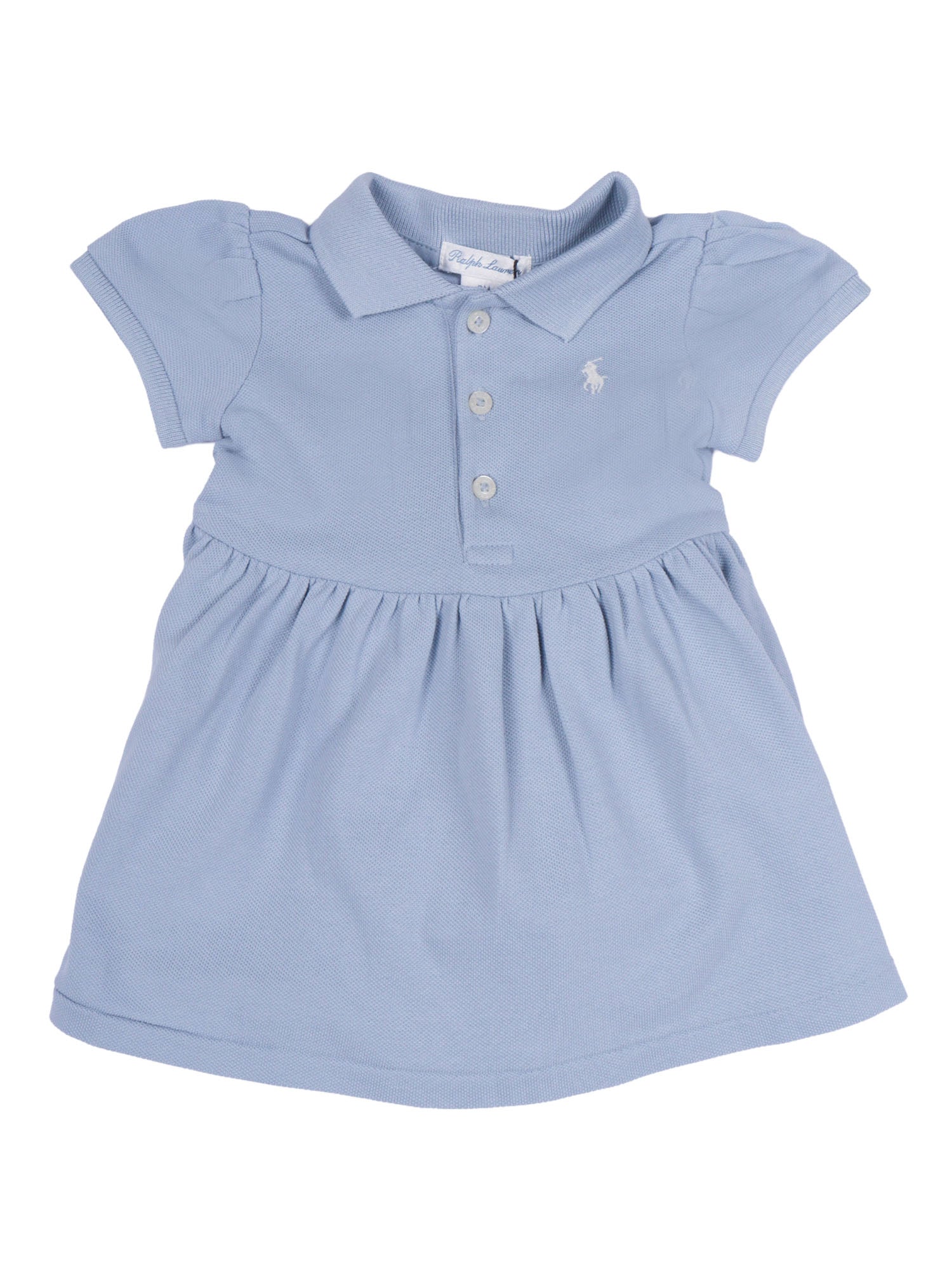 Polowaistdrs-Dresses-Day Dress Blue Cotton Elastane