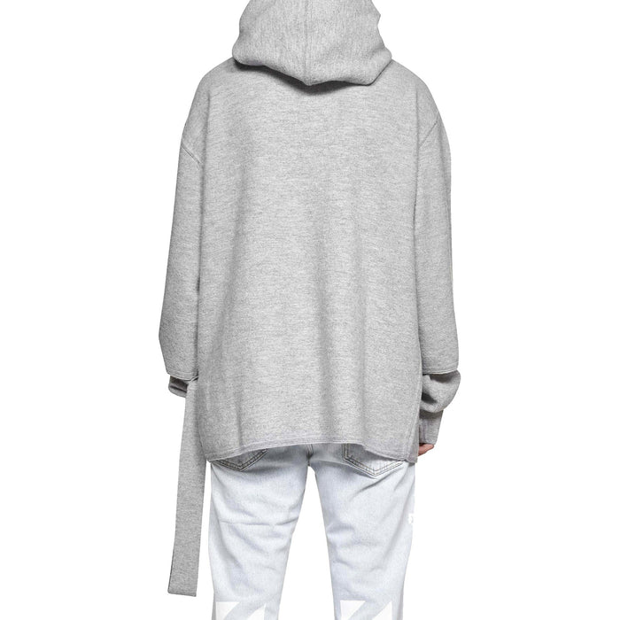 Off-White Wool Sweatshirt Gray