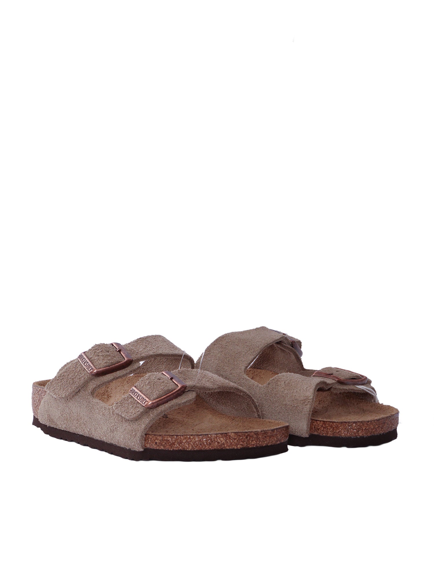 Arizona Kids taupe, Suede Leather Tortora Sole In Eva Sandal
