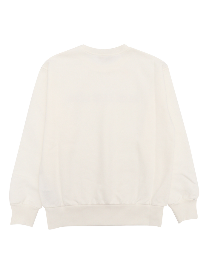 J L-S SWEATSHIRT FELTED COTTON White