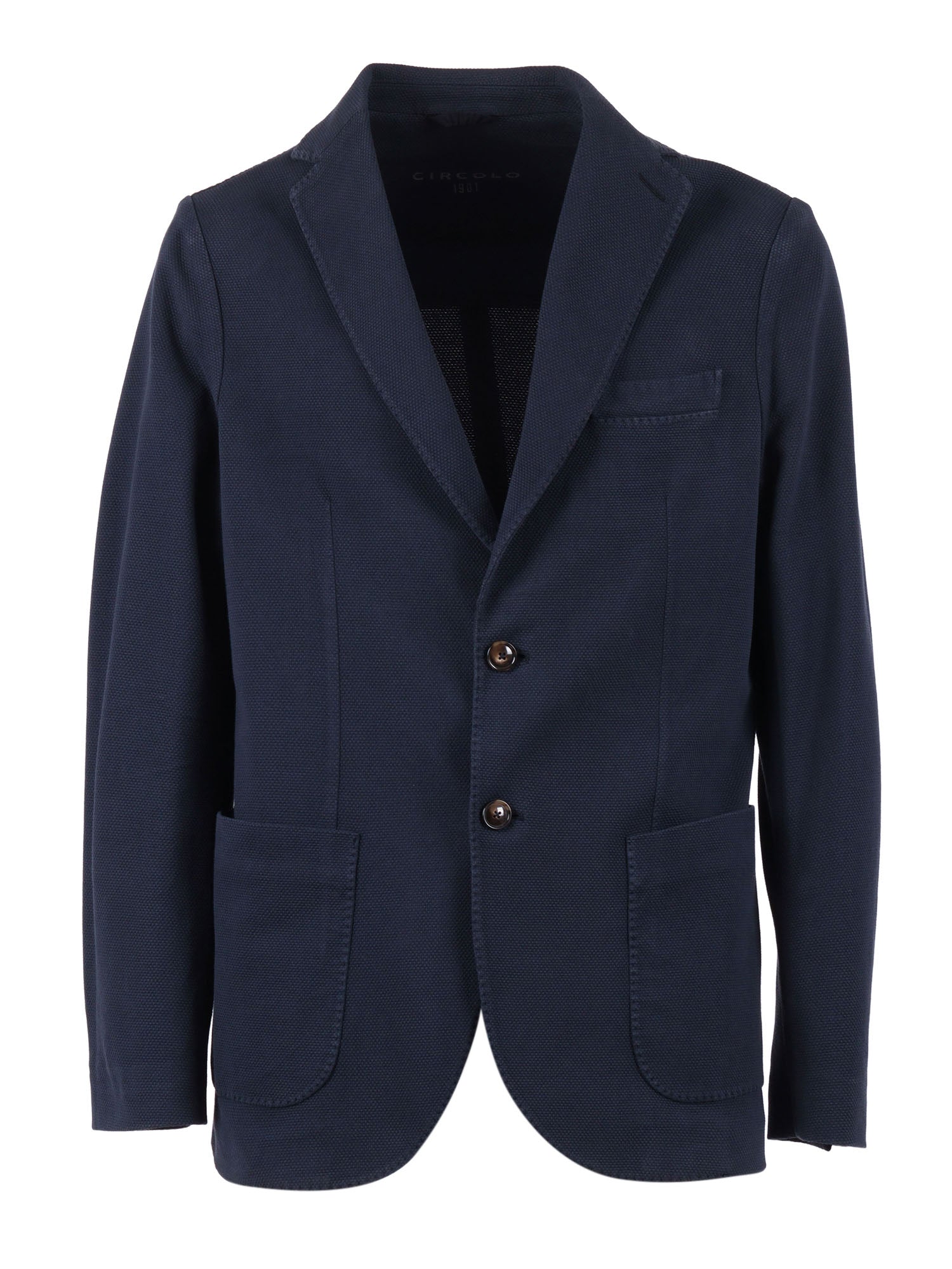 BLAZER G.DYED OXFORD Blue Jacket