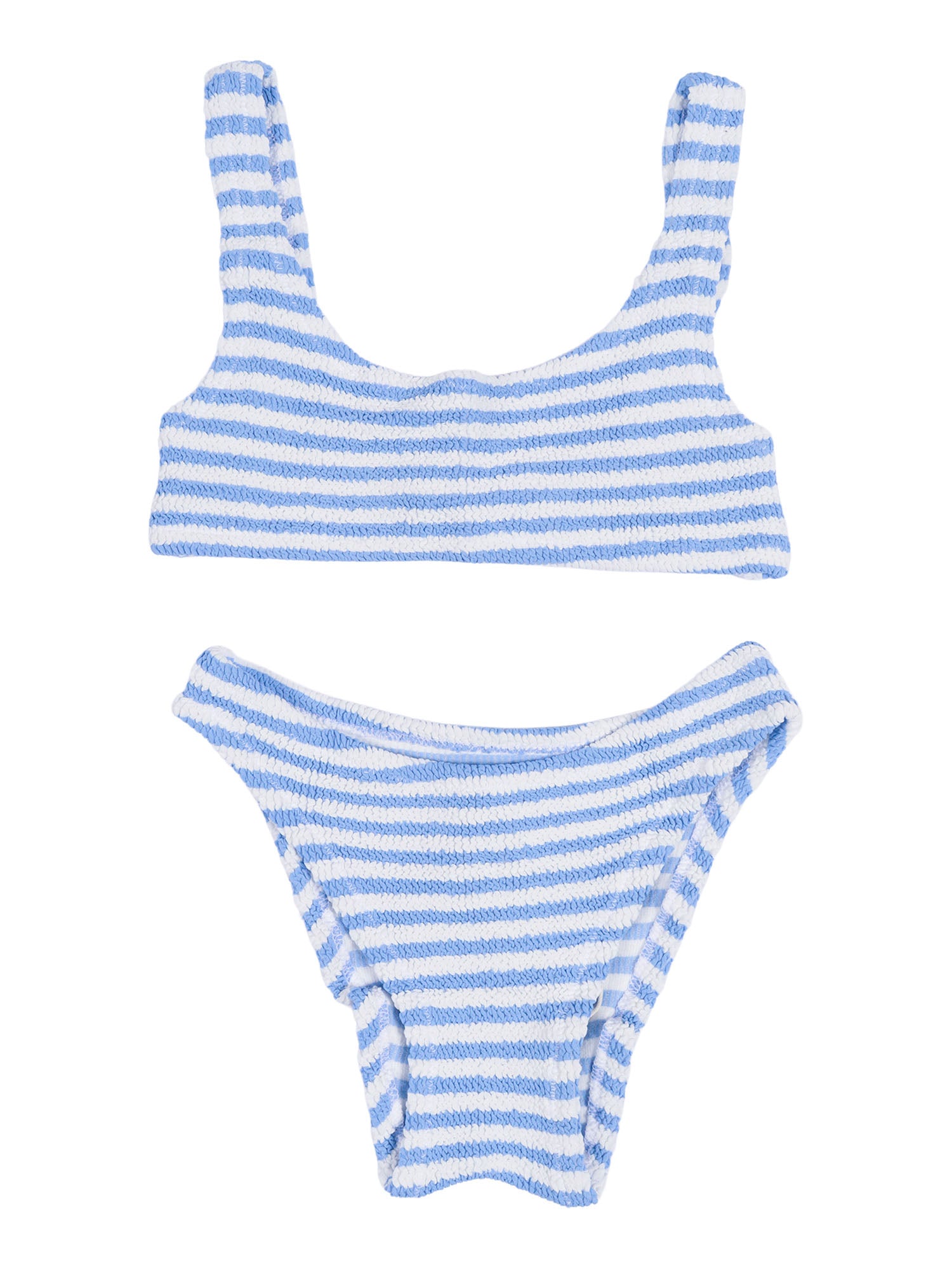 Baker W-Crinkle Stripes 3101 Light Blue Polyamide Elastane Bikini