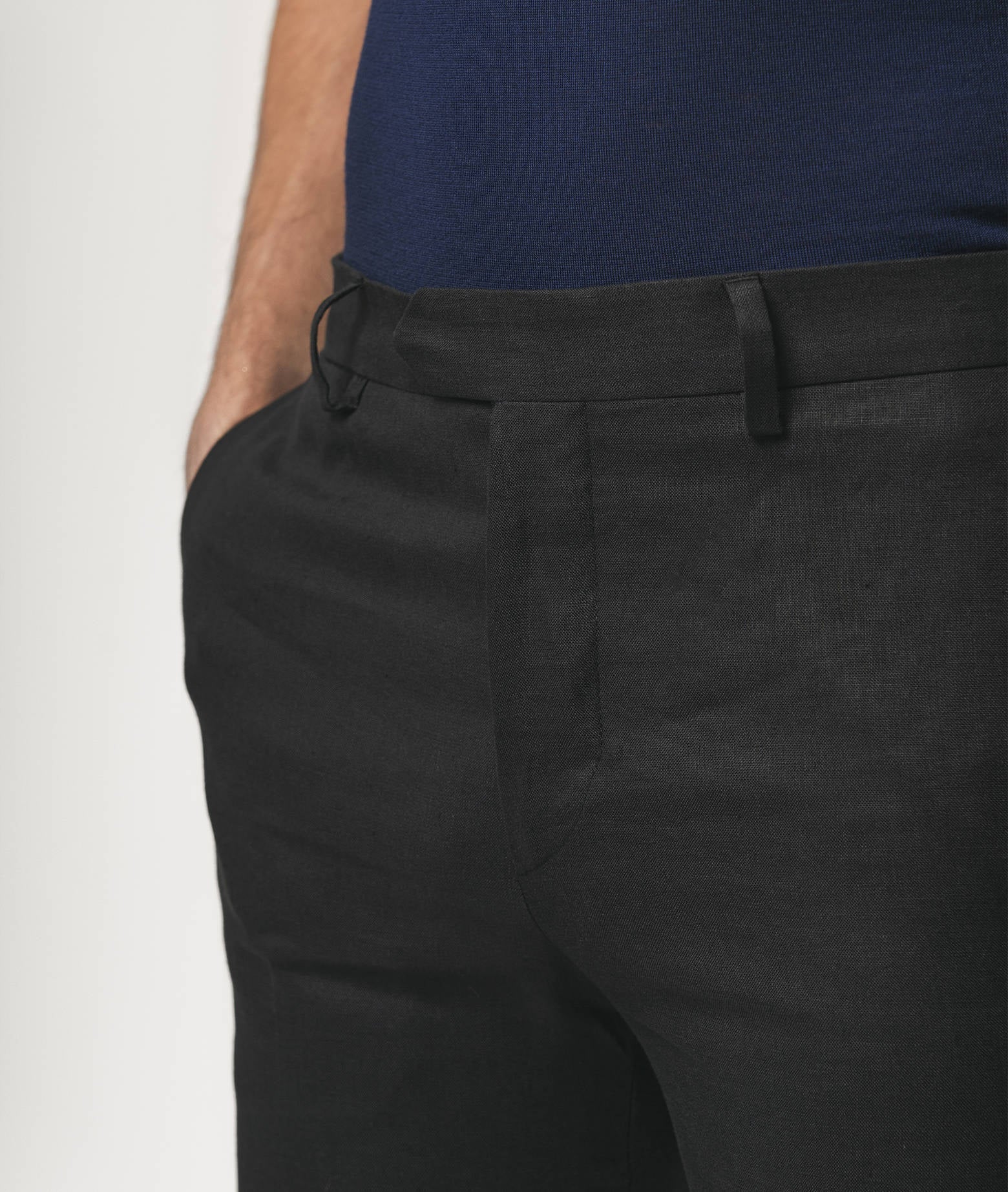 Linen Trousers Marbella Brown No Pinces
