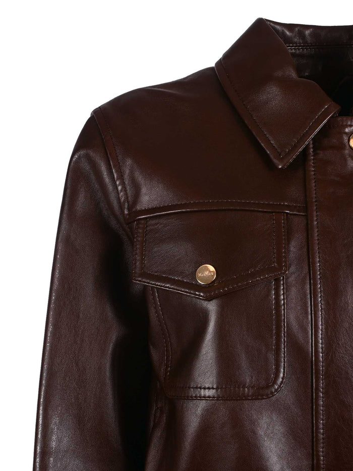 LEATHER JACKET Brown