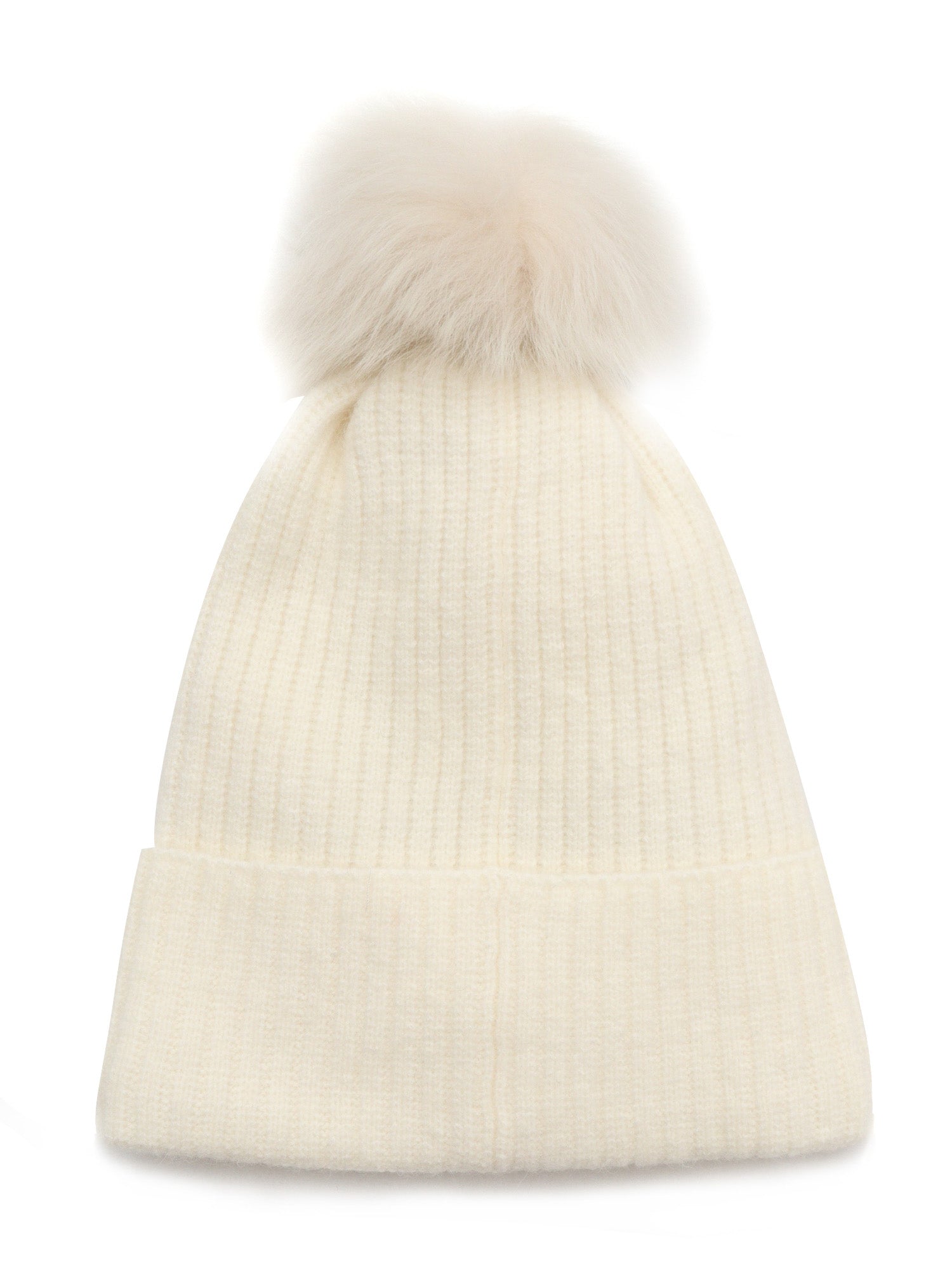 Alpaca Pom Hat Knitted Beanie