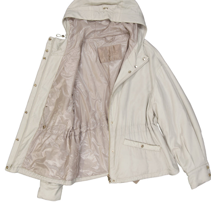 Herno Padded Jacket White Cupro