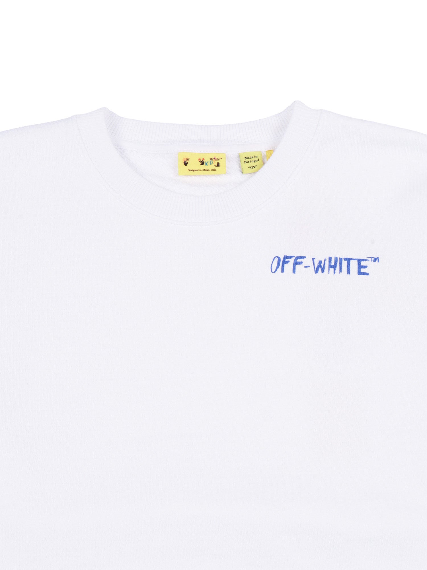 ARROW SKETCH CREWNECK White Cotton Sweatshirt