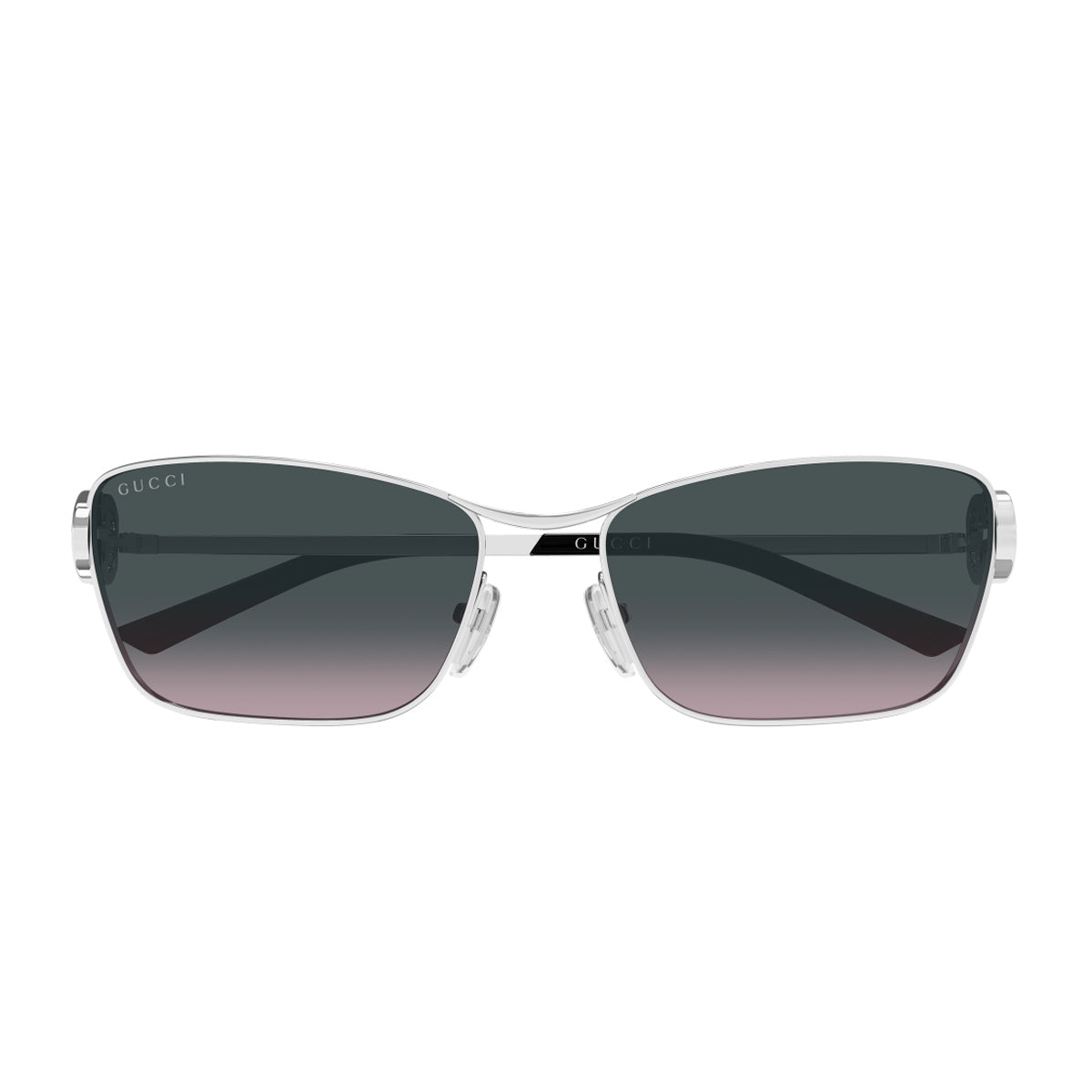 Gucci GG2045S Linea Emblem 002 Silver Grey Argento Metal Occhiali Da Sole
