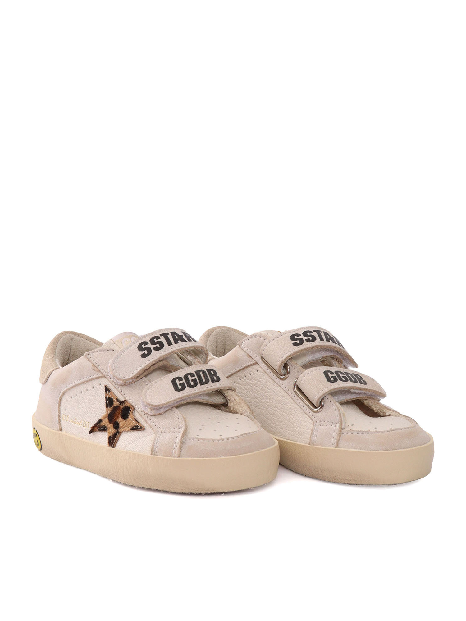 OLD SCHOOL NAPPA AND LEATHER UPPER HORSY STAR SUEDE HEEL White Kid Sneaker
