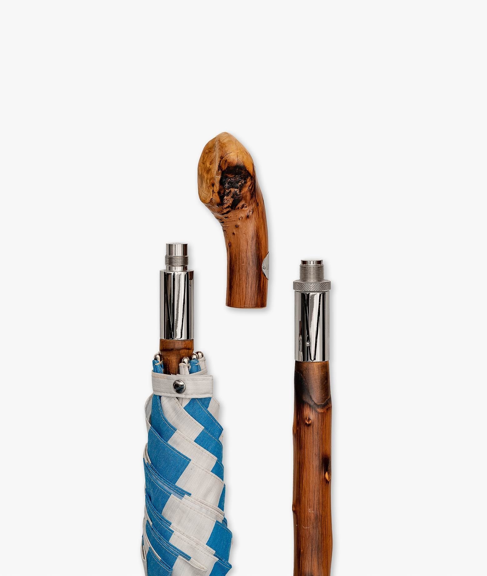 Umbrella Pic Nic Darkgreen Chestnut Handle