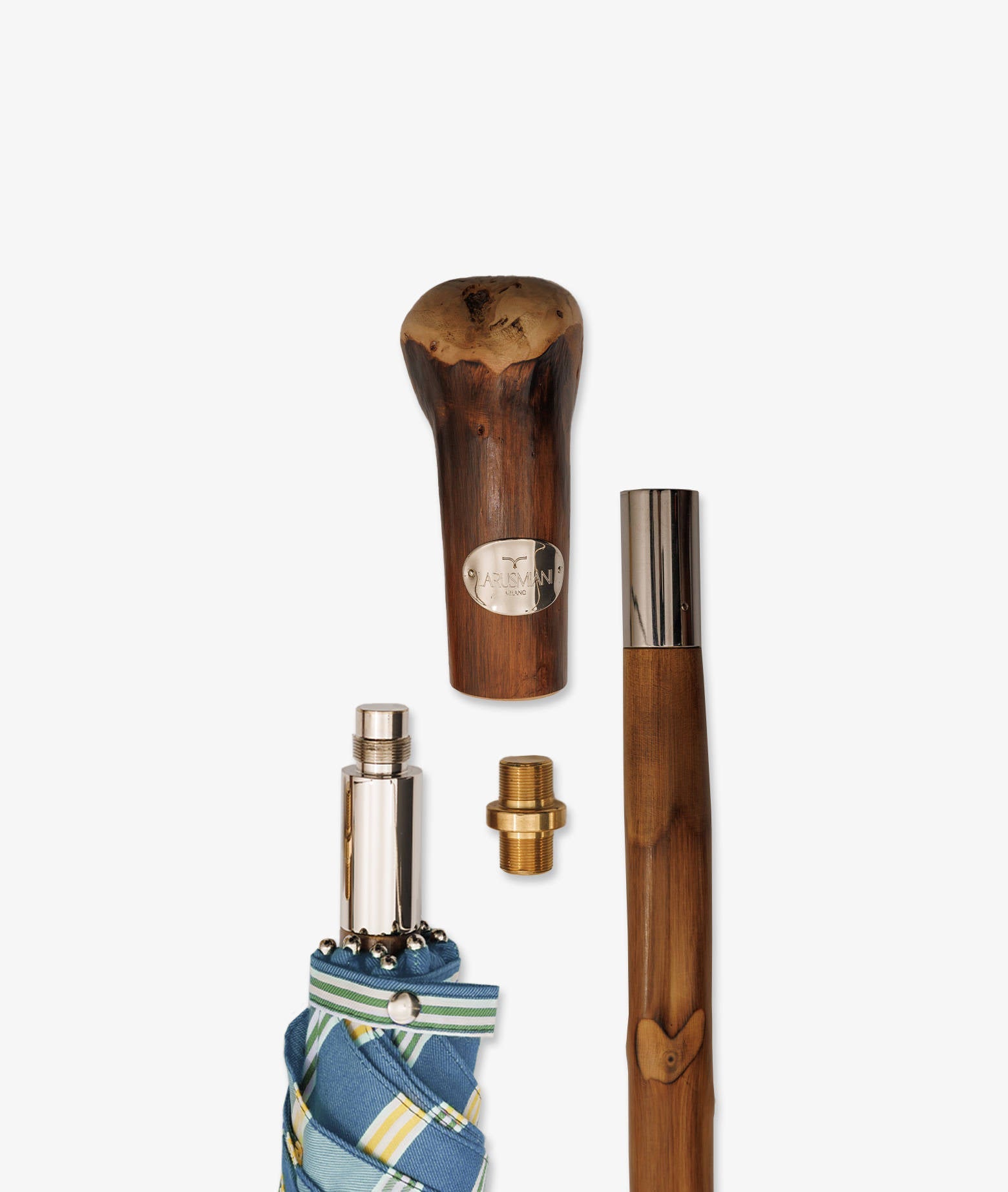 Umbrella Pic Nic Darkgreen Chestnut Handle