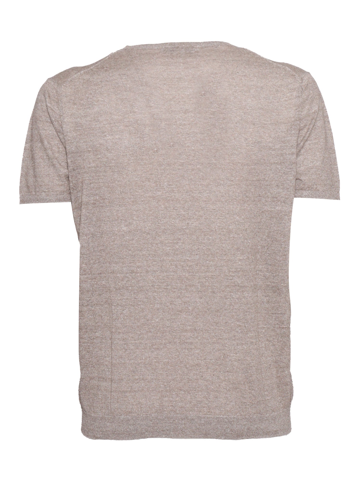 Sweater Brown Linen Cotton Crewneck