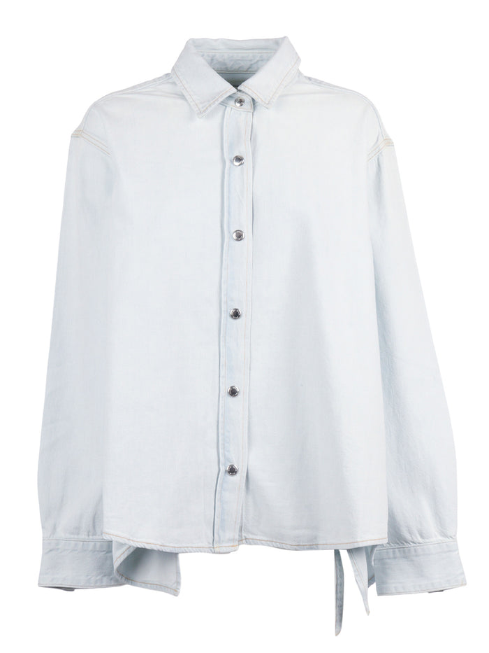 Theo Shirt Light Blue Cotton Pc Recycled