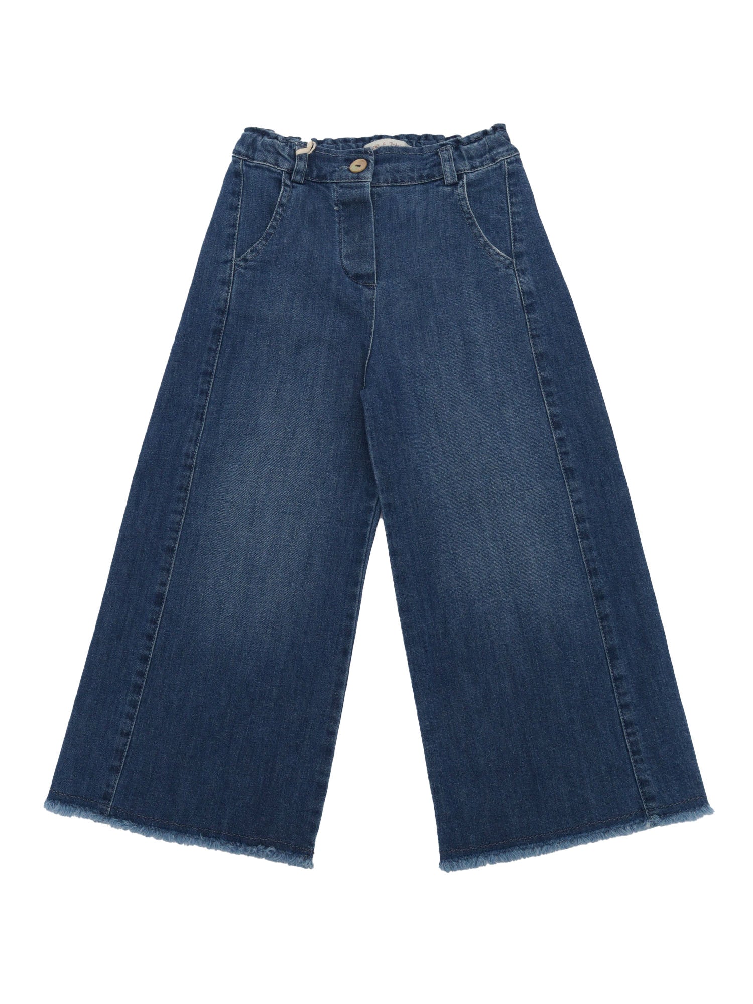 PANTS Blue Cotton Elastane