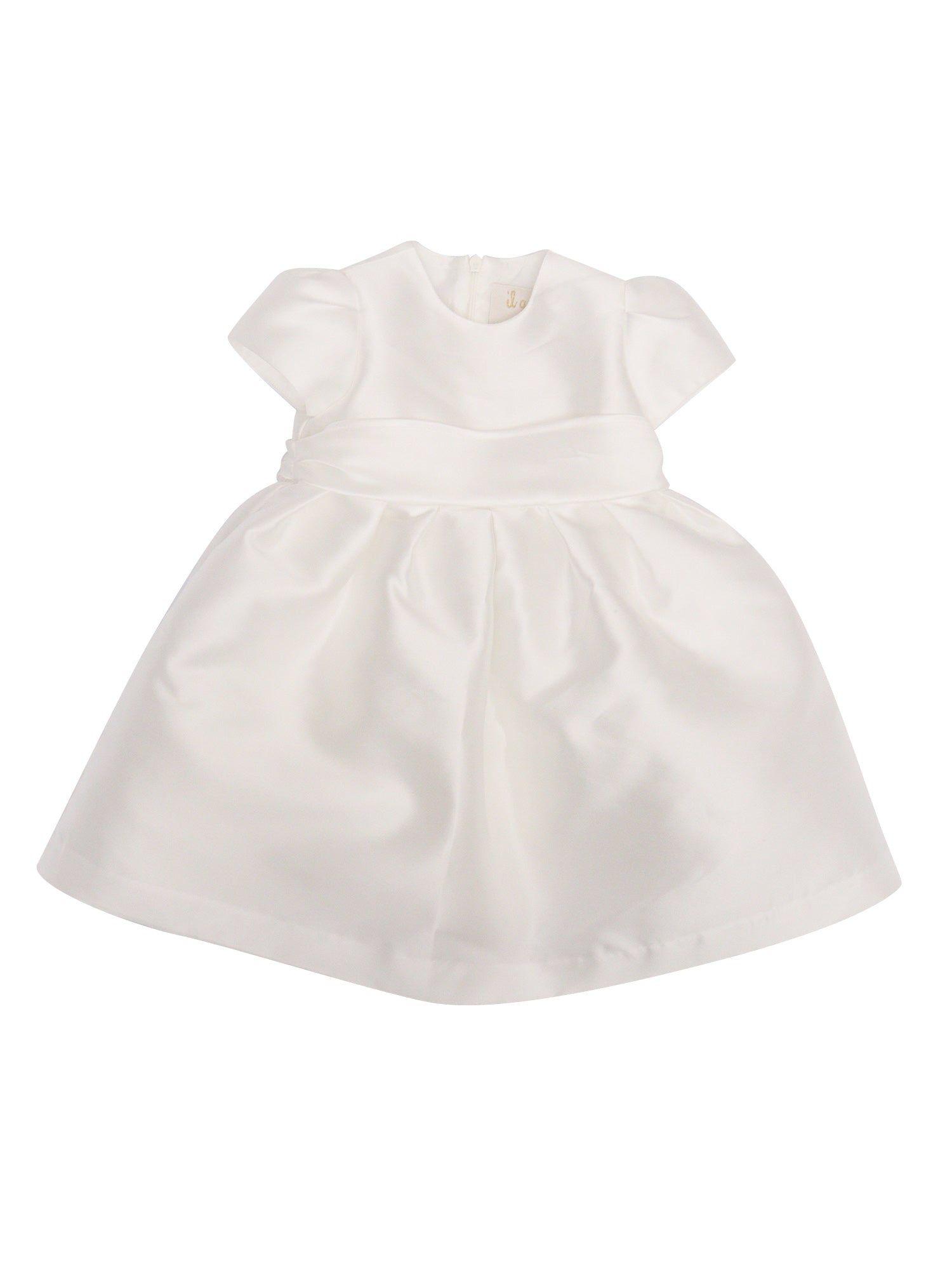 Short-sleeve dress White Polyester