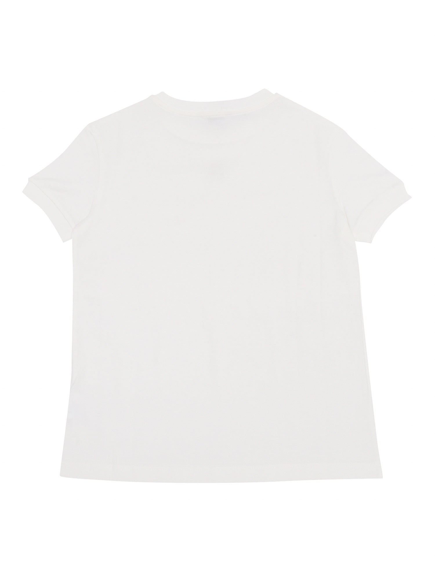 T-Shirt White Cotton Short Sleeves