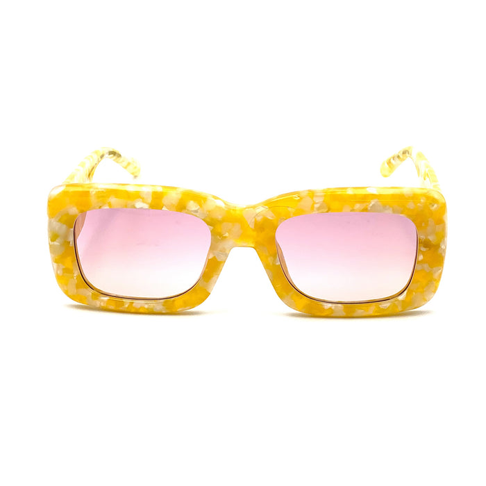 The Attico Marfa Giallo Occhiali Sole