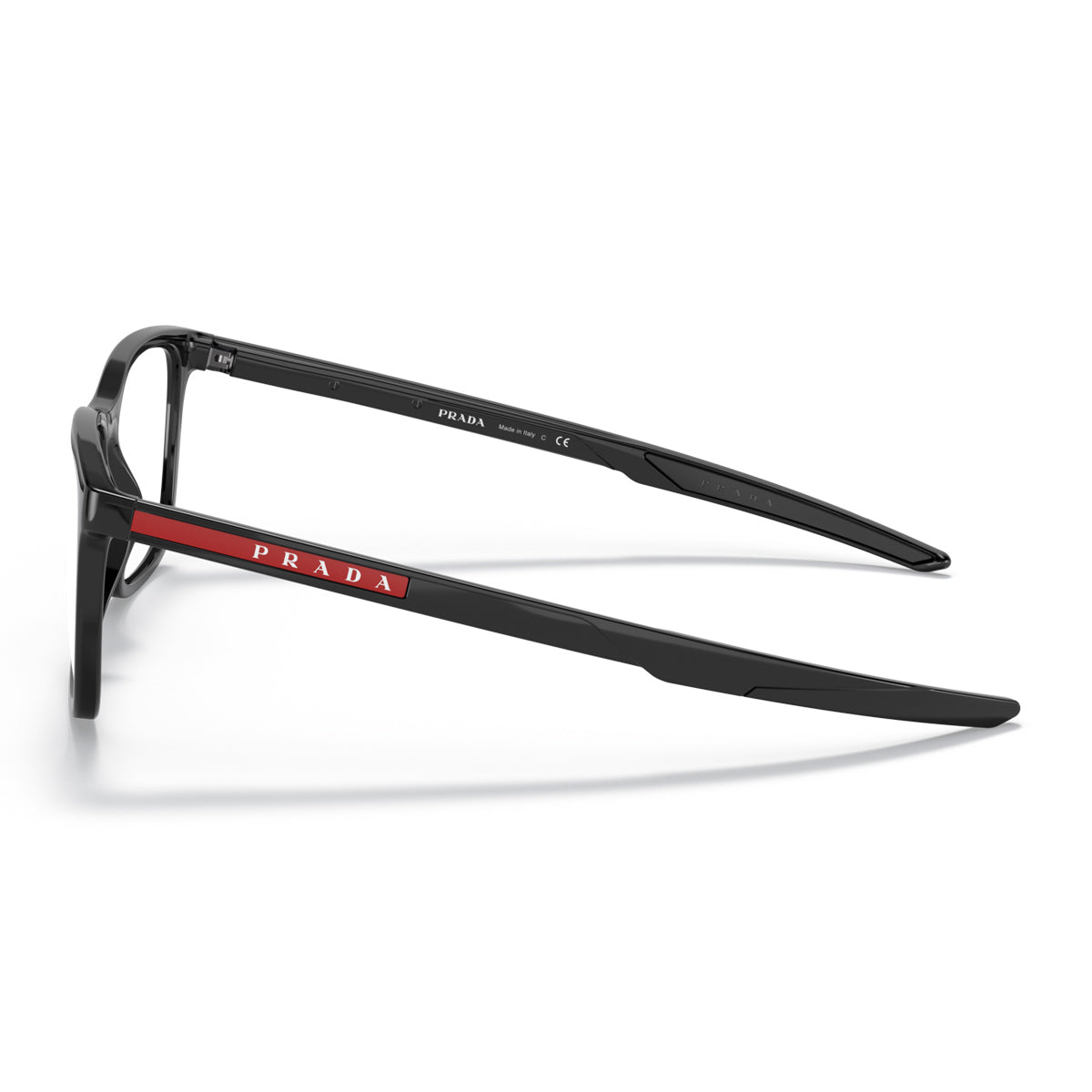 Prada Linea Rossa PS 07OV 1AB1O1 Nero Nylon Occhiali Da Vista