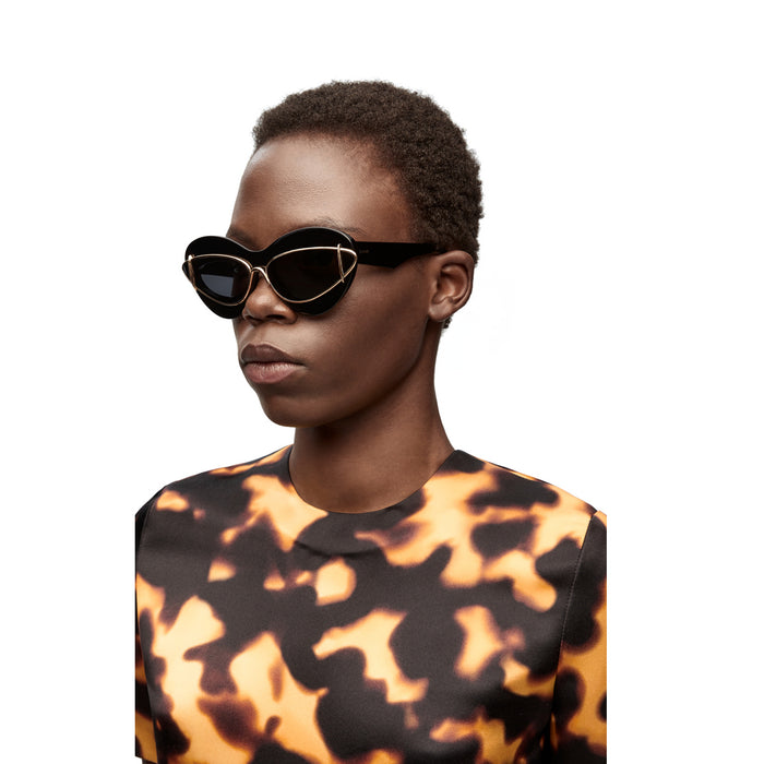 LW40119I 01a Nero Acetate/metal Occhiali Sole