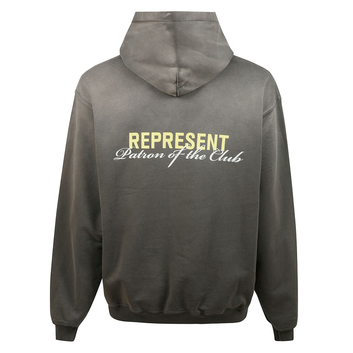 Patron Of The Club Hoodie Washed Olive Felpa