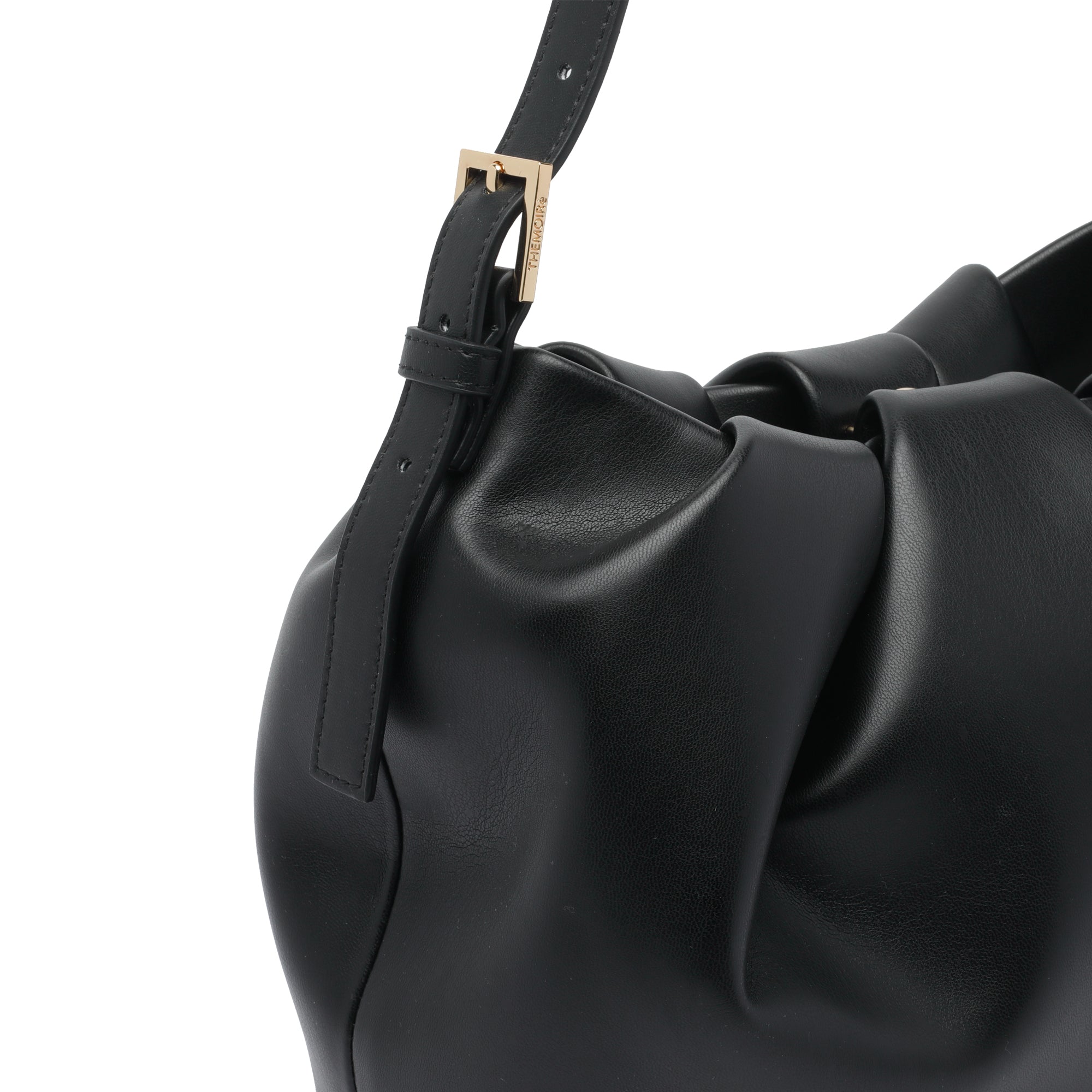 The Moire Bags Black Tia Vegan Fabric