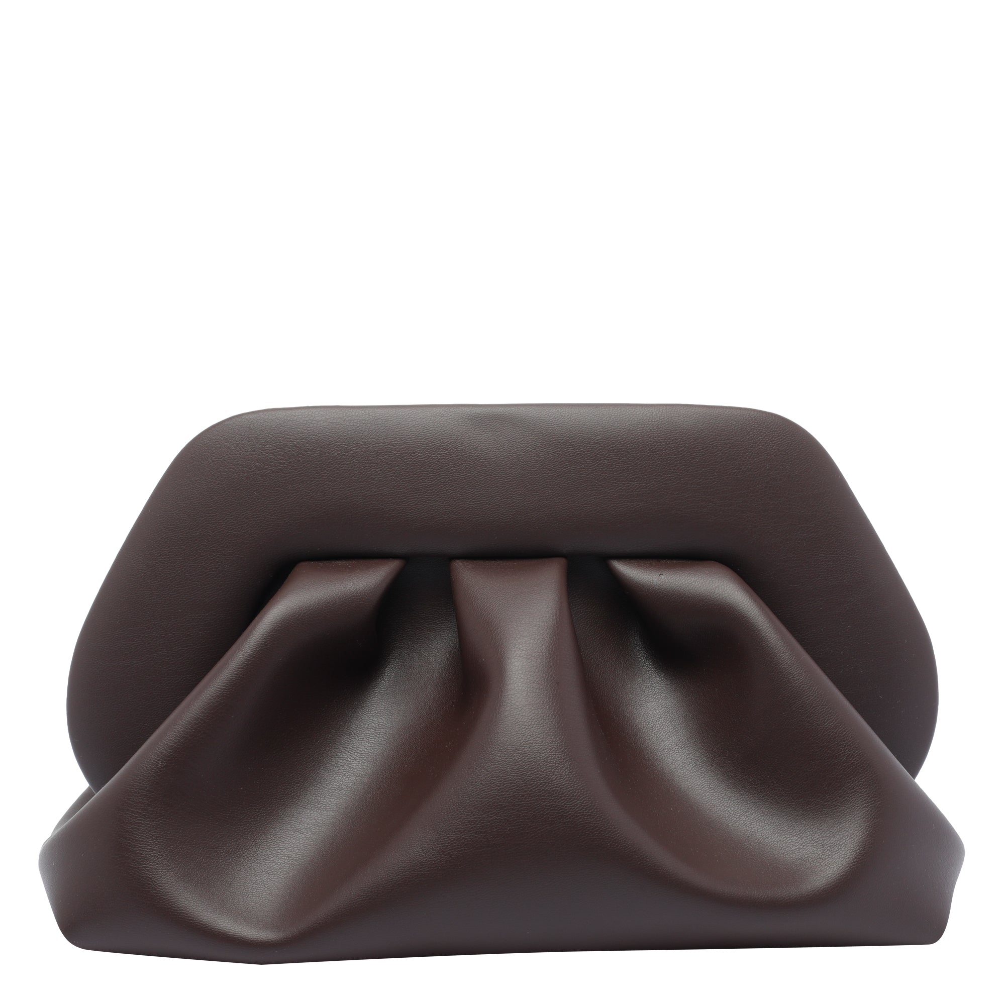 The Moire Bags Brown Tia Vegan Fabric