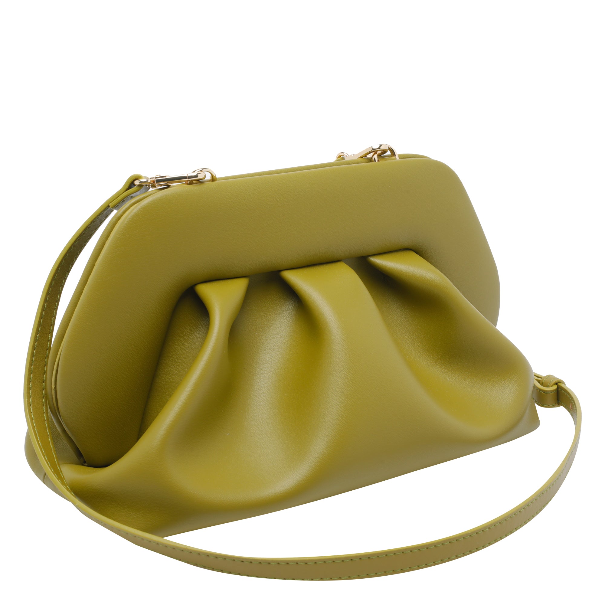 The Moire Bags Green Tia Vegan Fabric