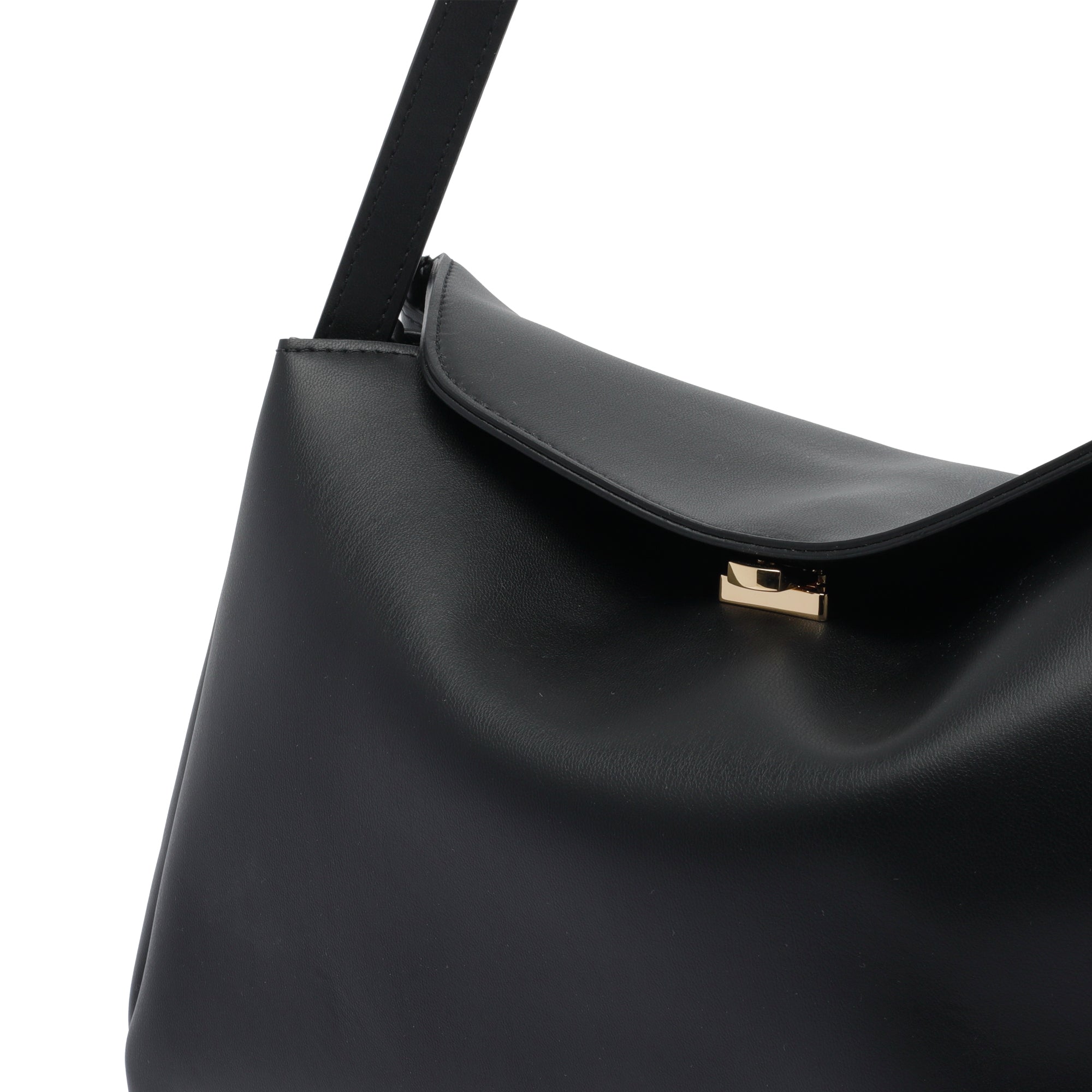 The Moire Bags Black Tia Vegan Fabric