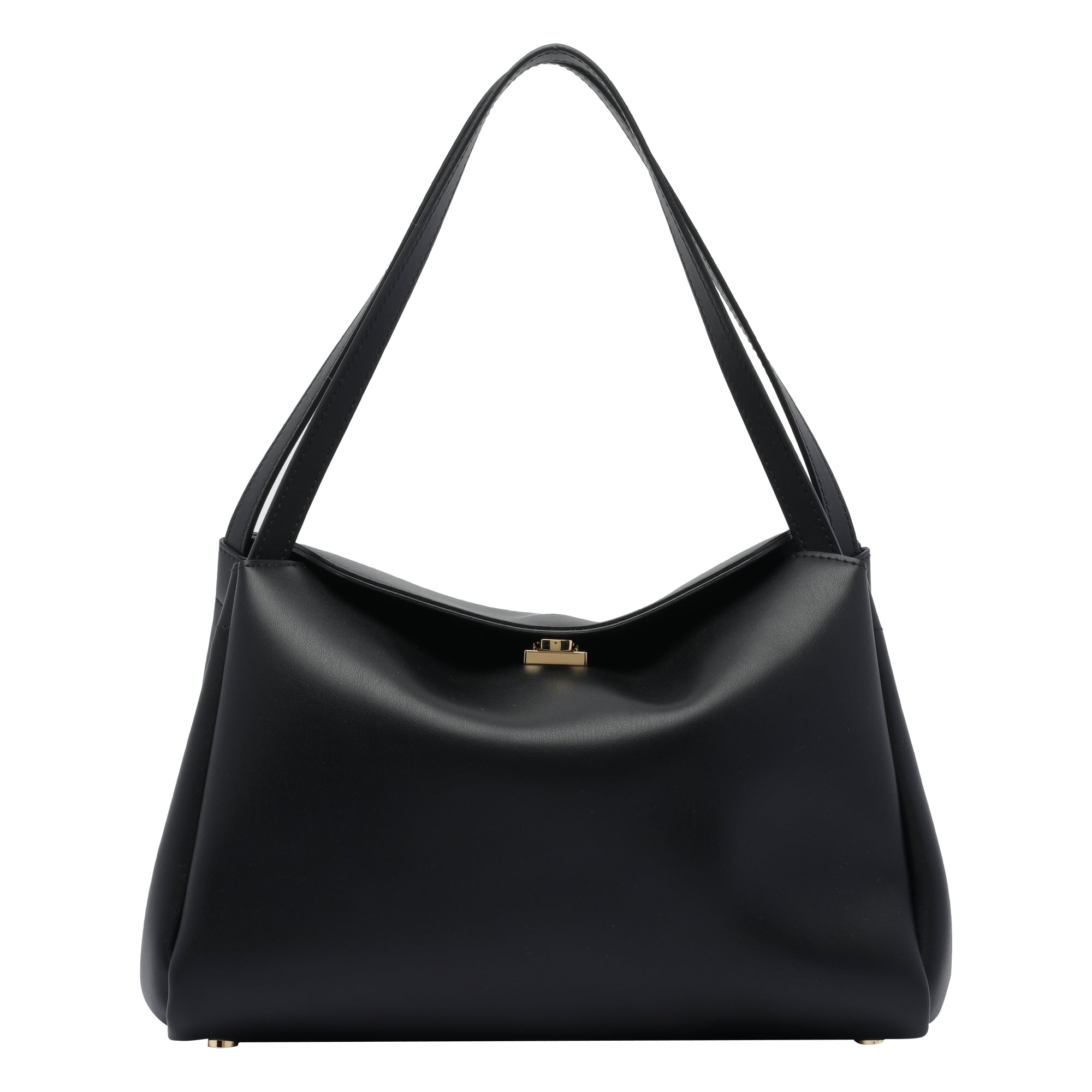 The Moire Bags Black Tia Vegan Fabric