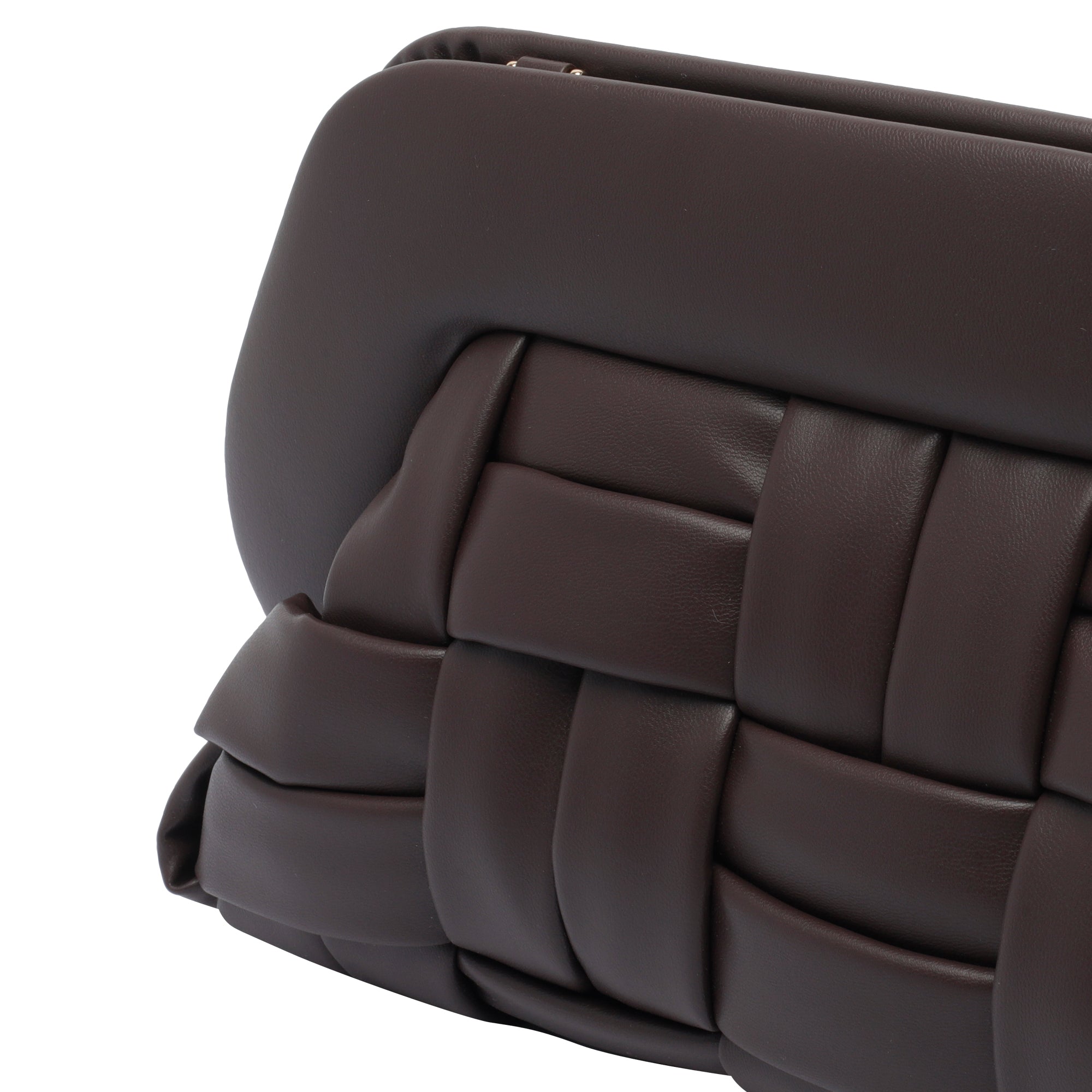 The Moire Bags Brown Tia Vegan Fabric