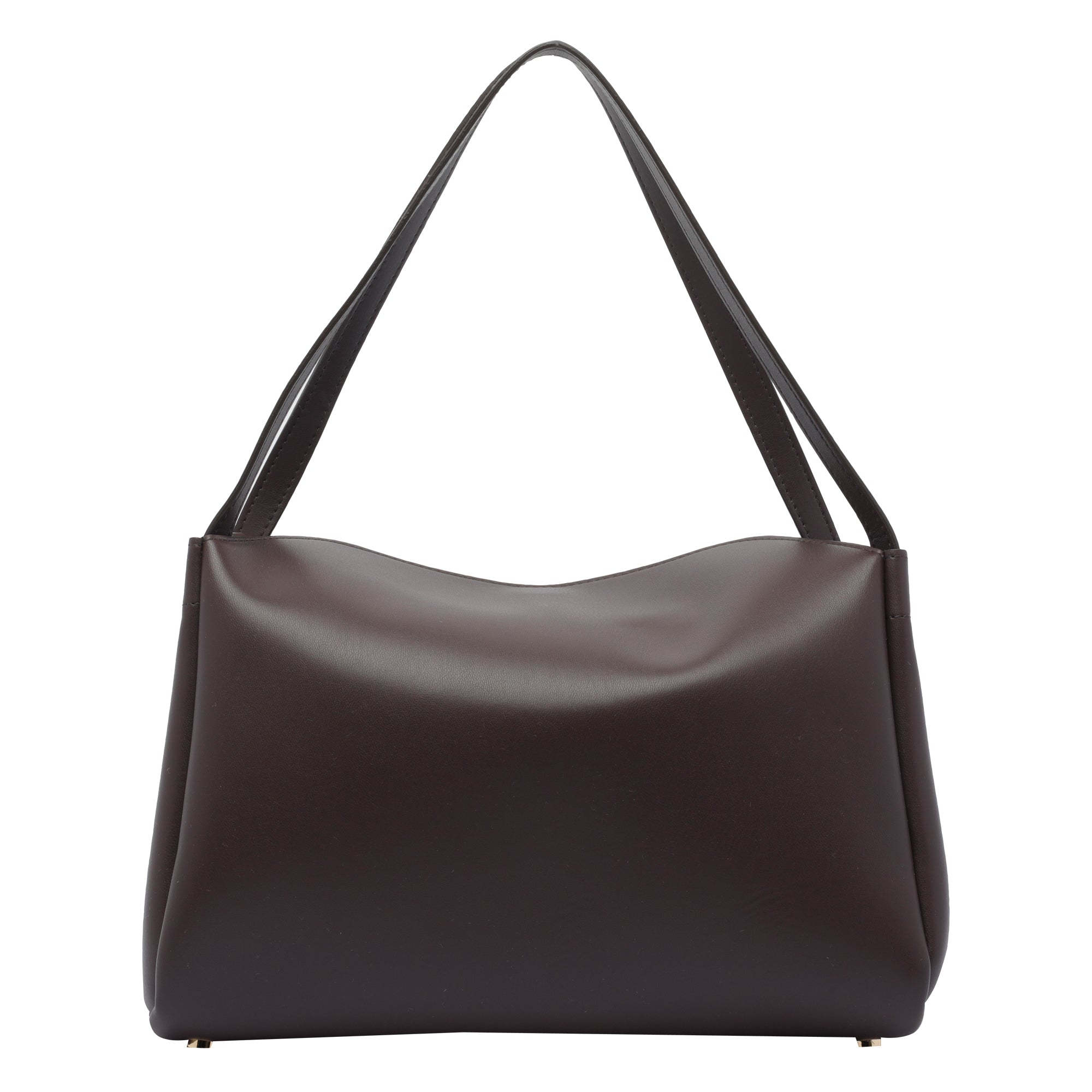 The Moire Bags Brown Tia Vegan Fabric