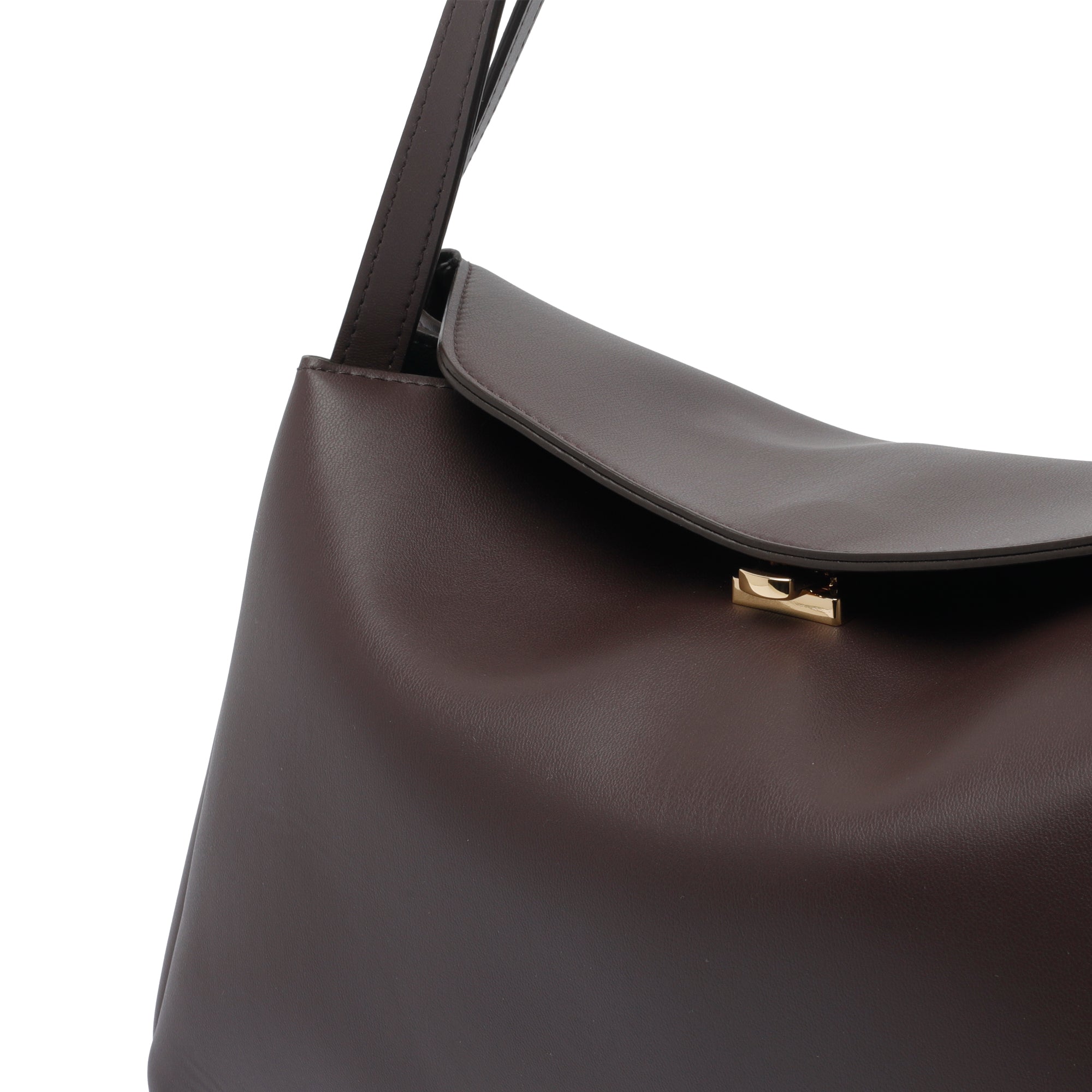 The Moire Bags Brown Tia Vegan Fabric