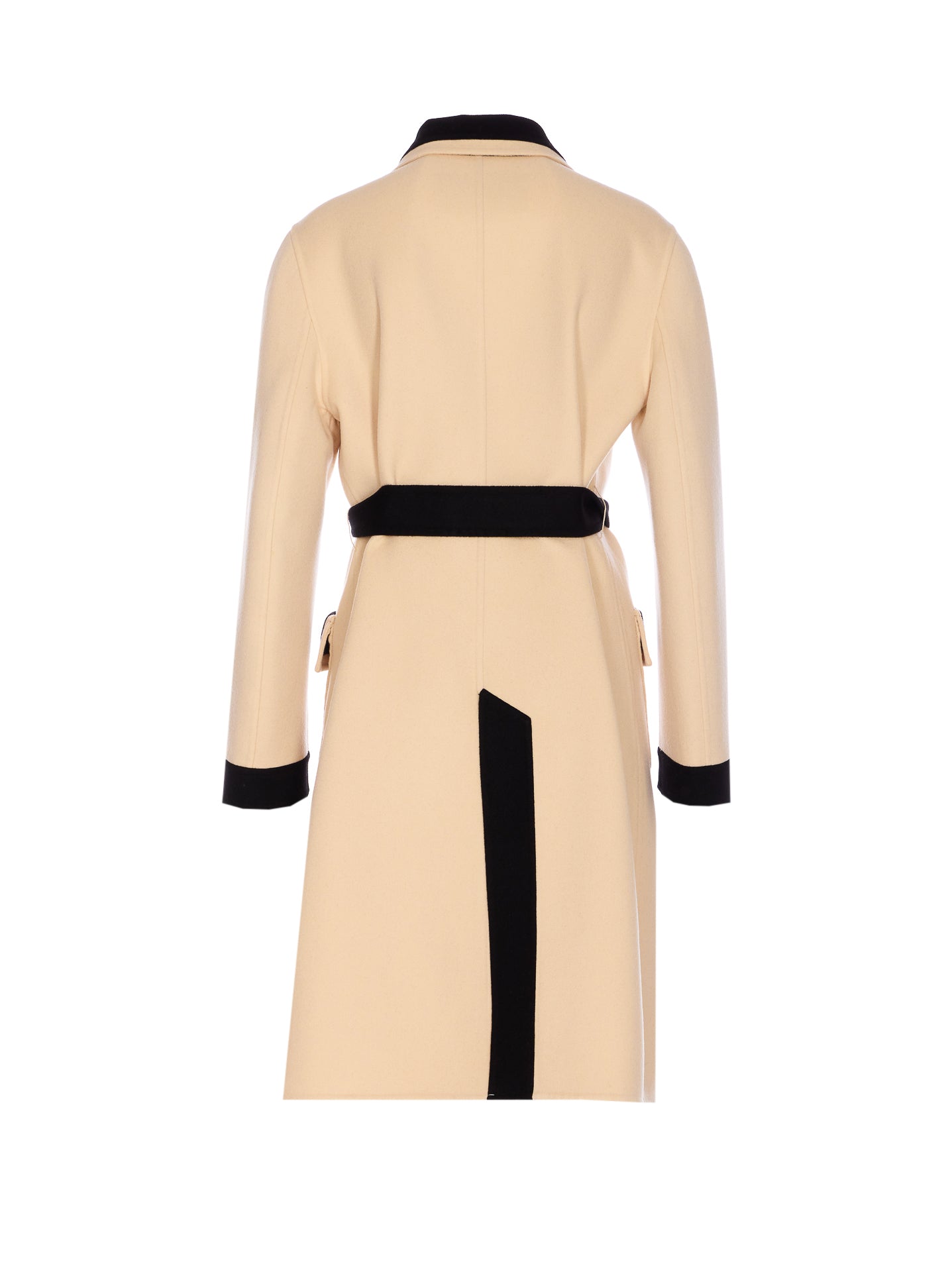 Valentino Garavani Coats Beige Virgin Wool